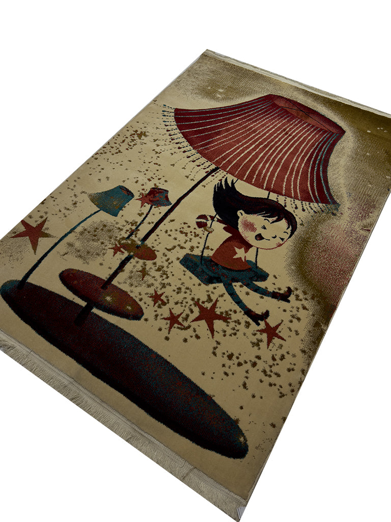 Modern Kids Rug - 5 x 7 ft
