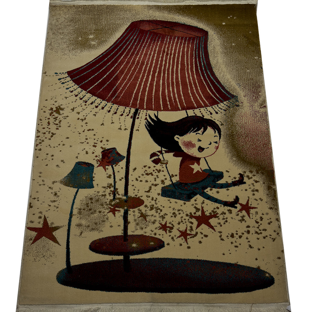 Modern Kids Rug - 5 x 7 ft