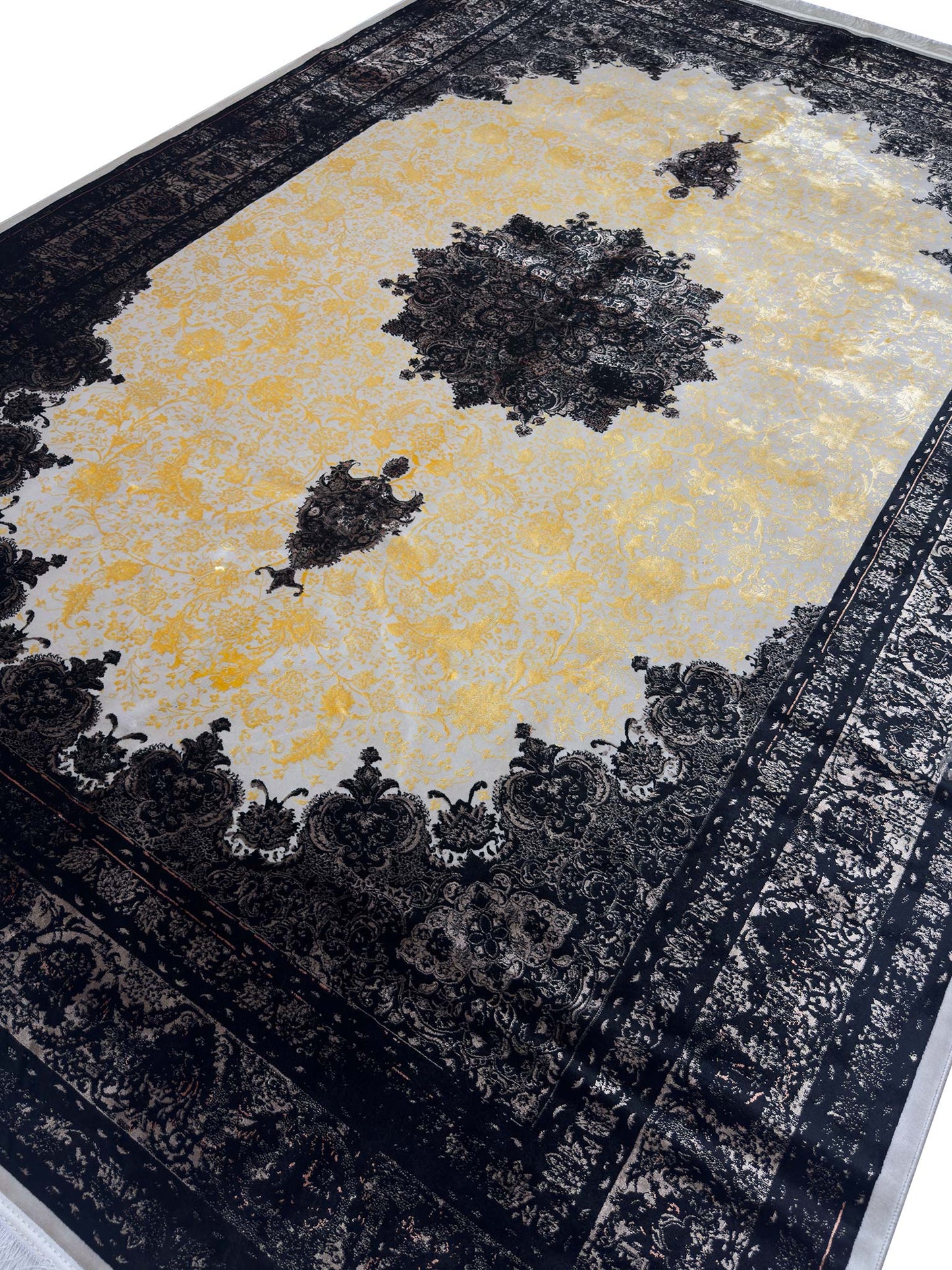 Transitional Floral Rug - 7 x 10 ft