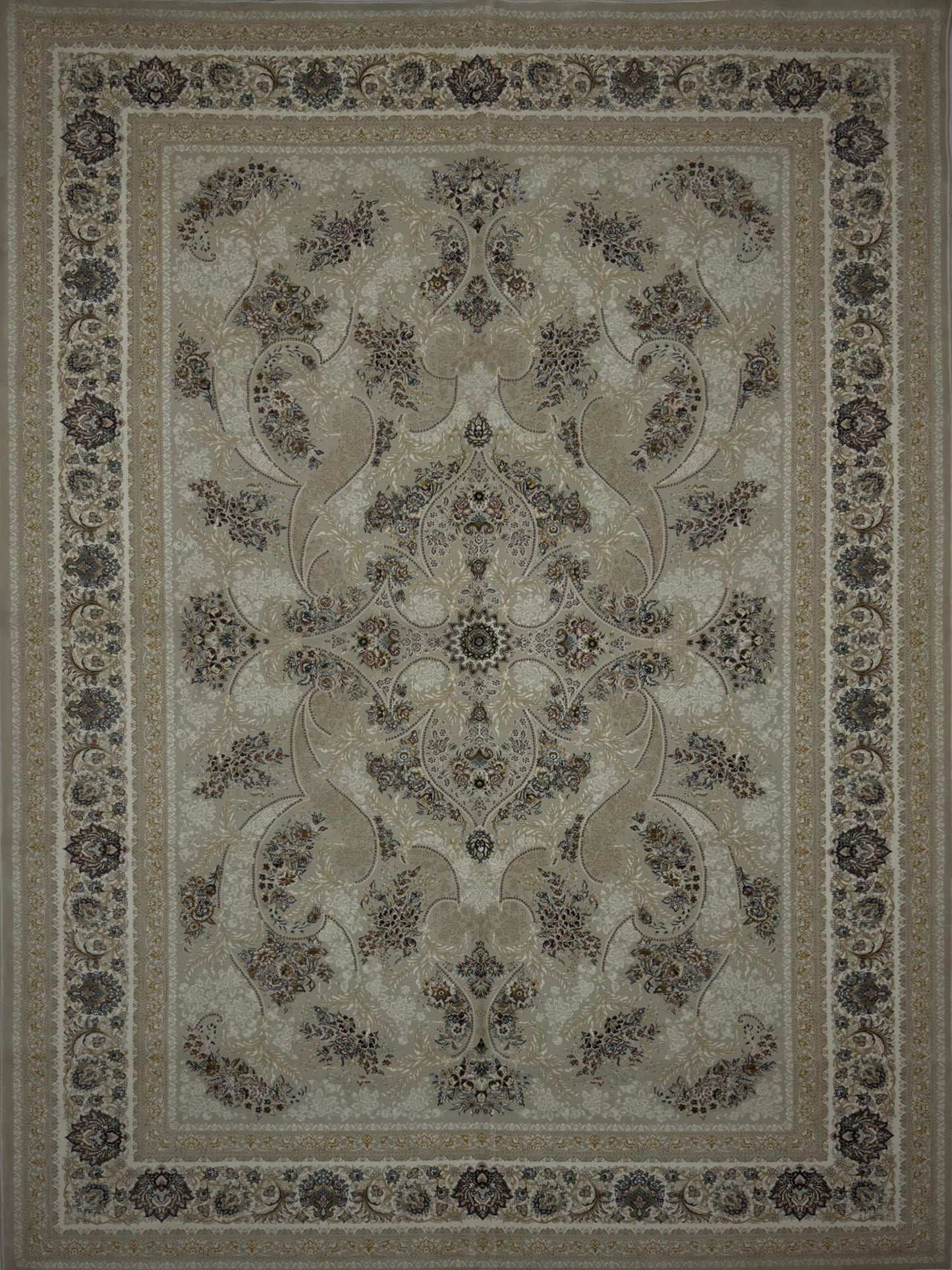 Transitional Floral Rug - 7 x 10 ft