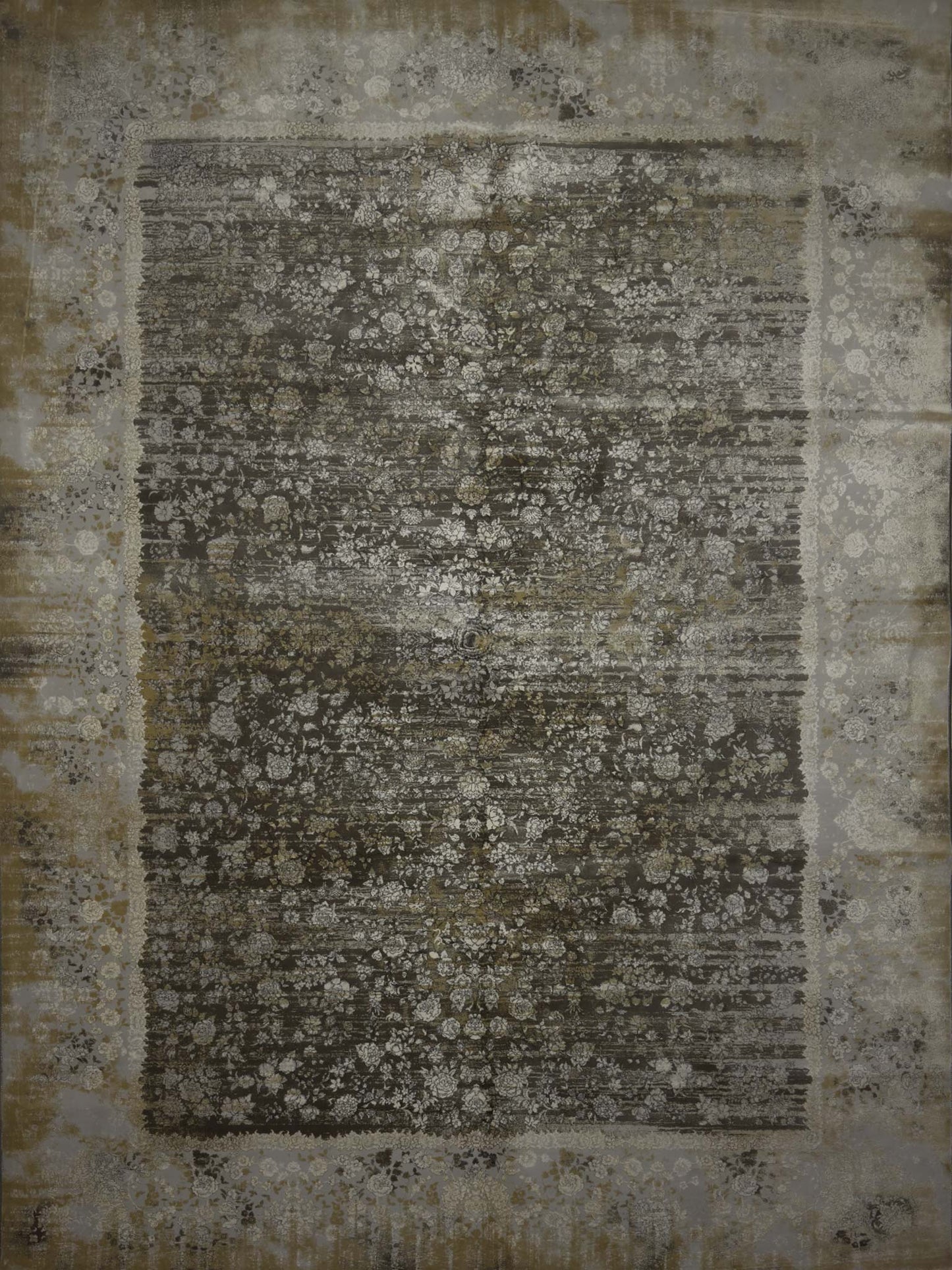 Transitional Floral Rug - 7 x 10 ft