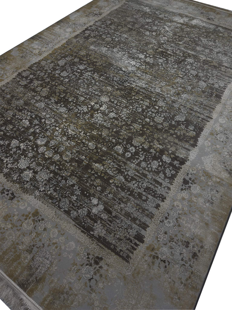 Transitional Floral Rug - 7 x 10 ft
