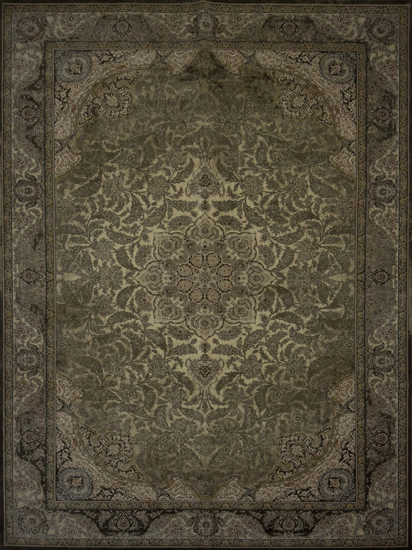 Transitional Floral Rug - 7 x 10 ft