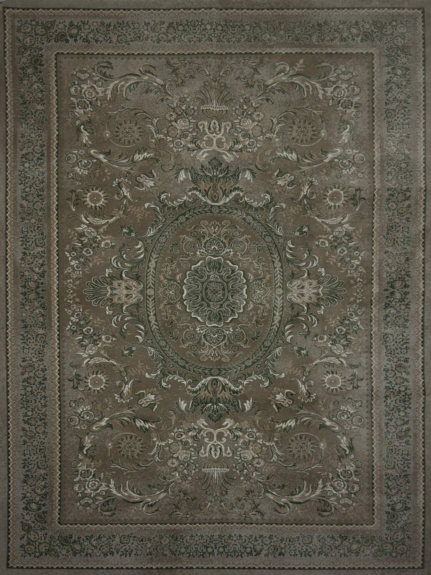 Transitional Floral Rug - 7 x 10 ft