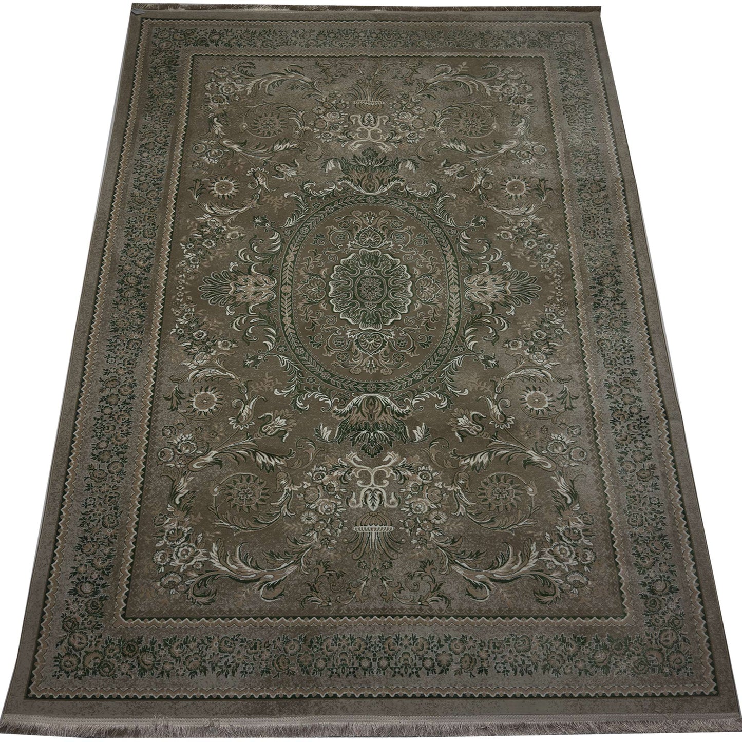 Transitional Floral Rug - 7 x 10 ft