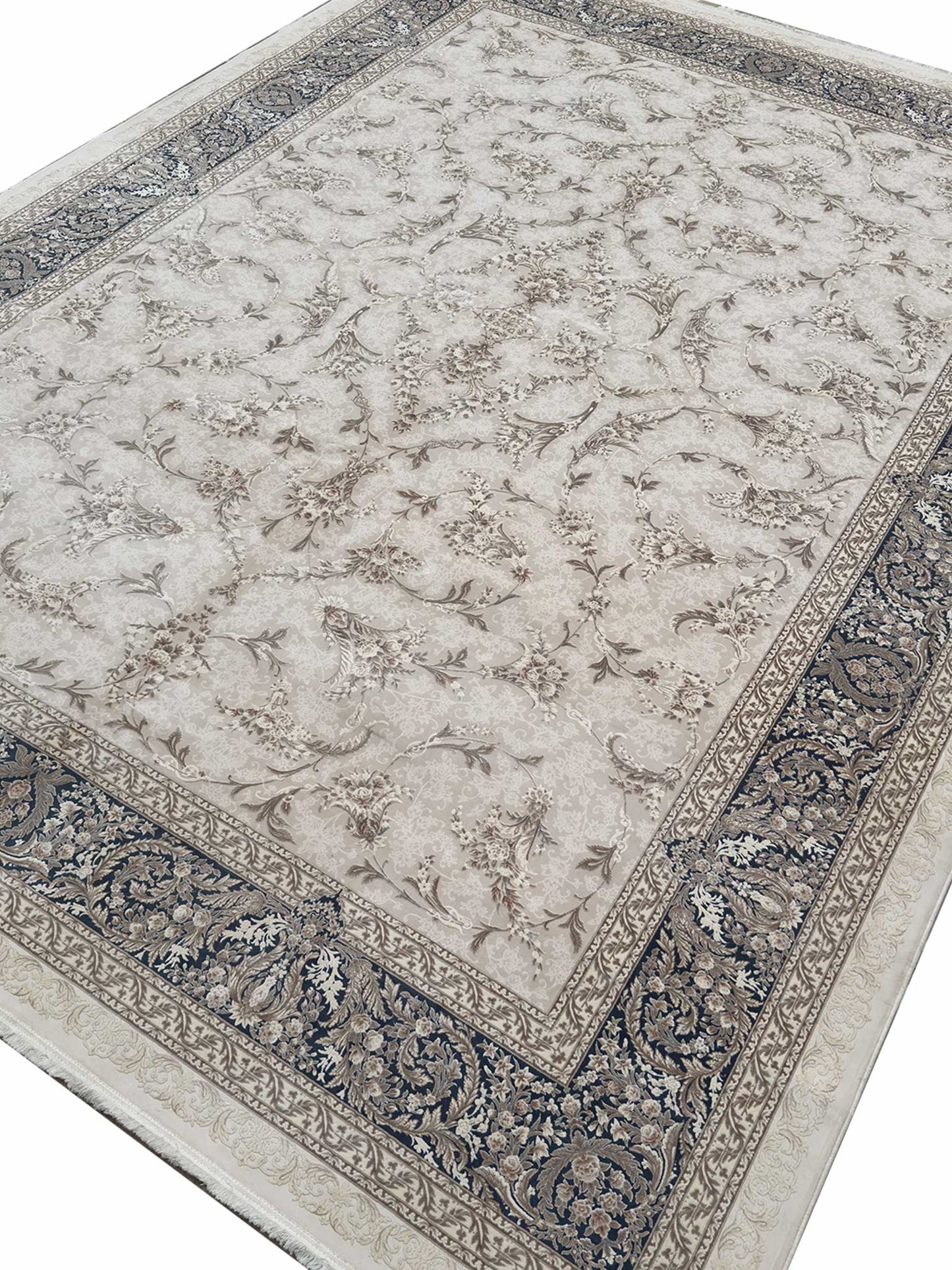 Modern Floral Rug - 10 x 13 ft