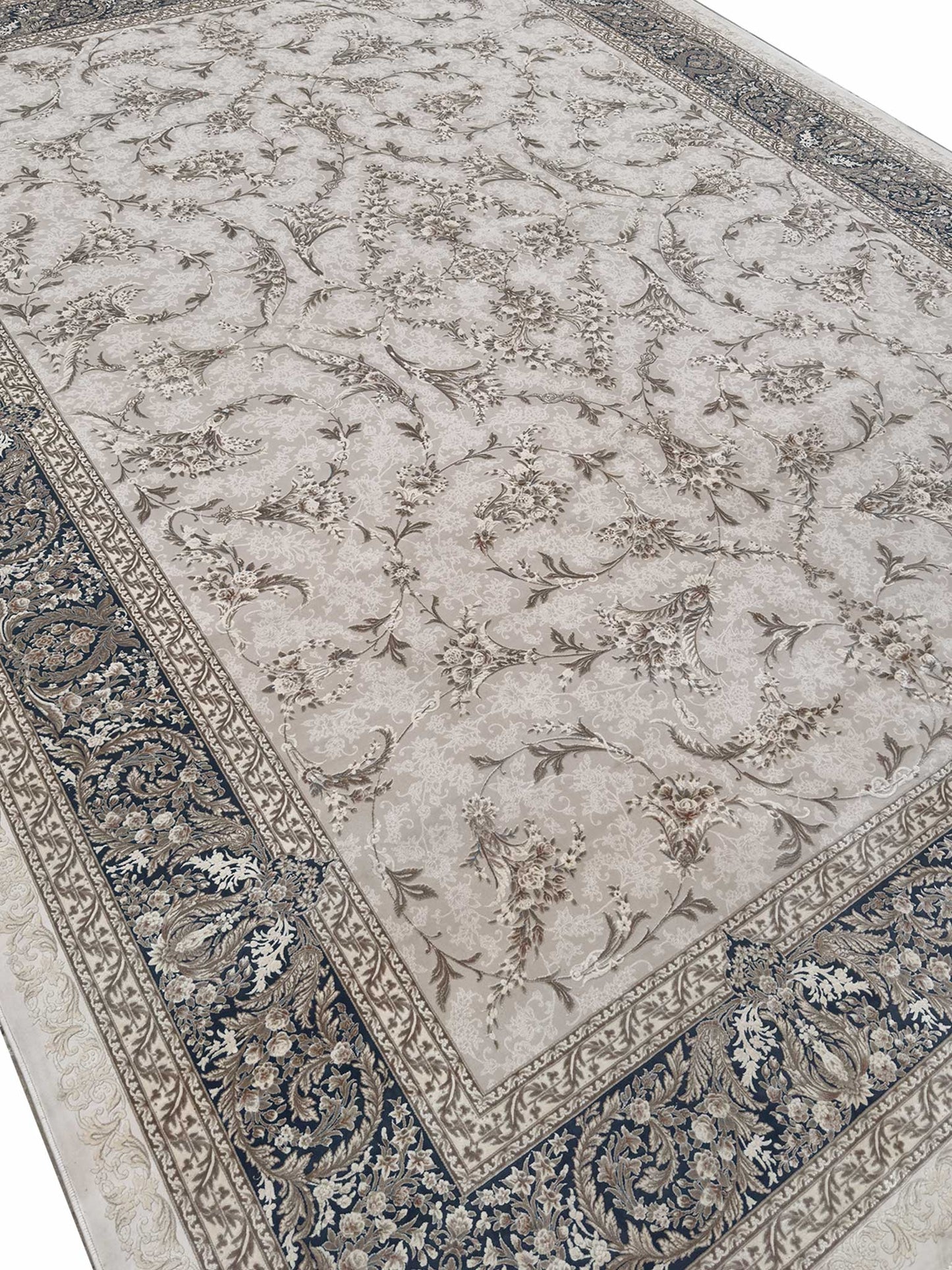 Modern Floral Rug - 10 x 13 ft