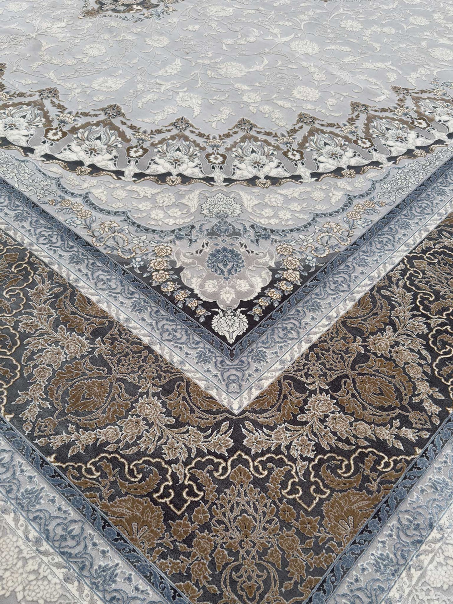 Modern Medallion Rug - 10 x 13 ft