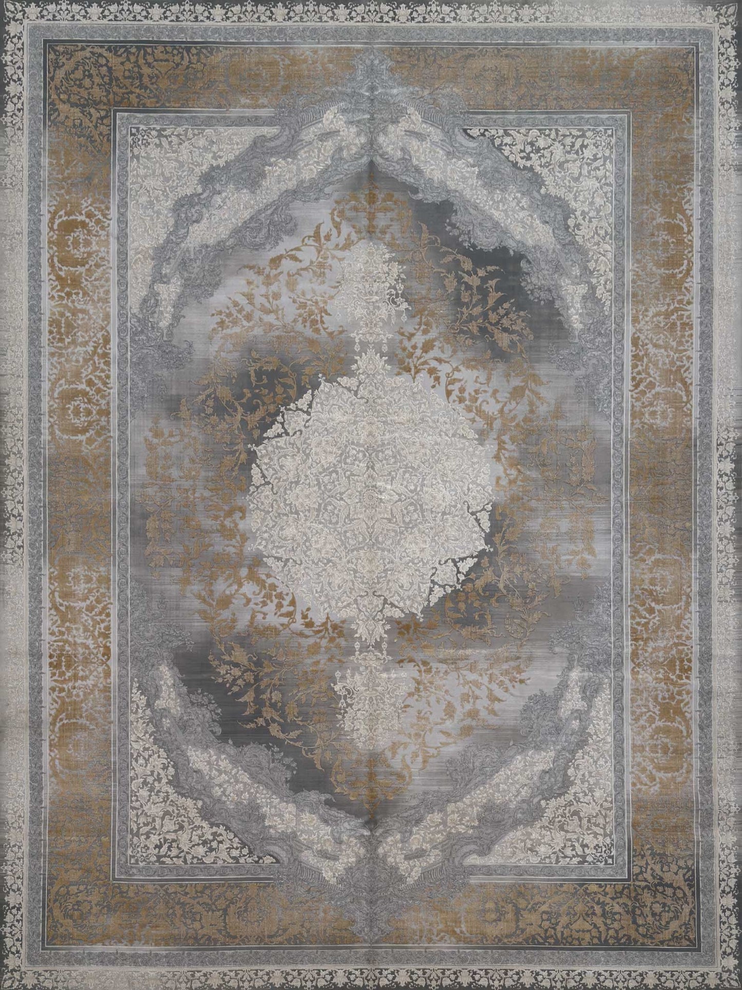 Modern Medallion Rug - 10 x 13 ft