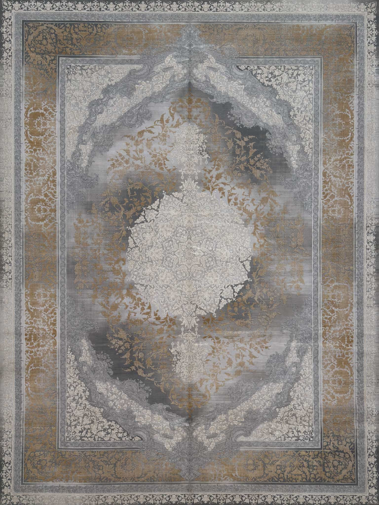 Modern Medallion Rug - 10 x 13 ft