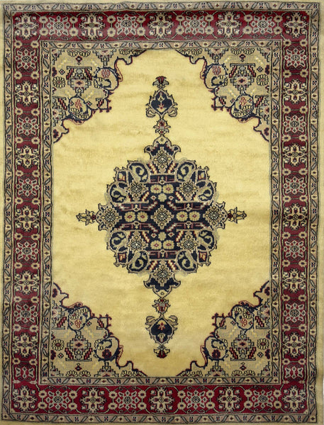 Kashan Medallion Rug - 4 x 6 ft