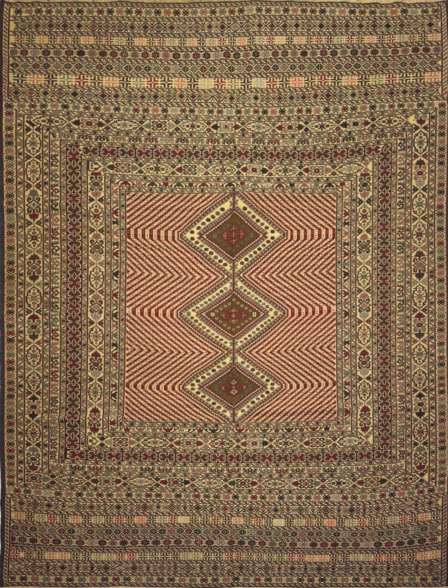 Afghan Soumak Kilim - 6 x 9 ft