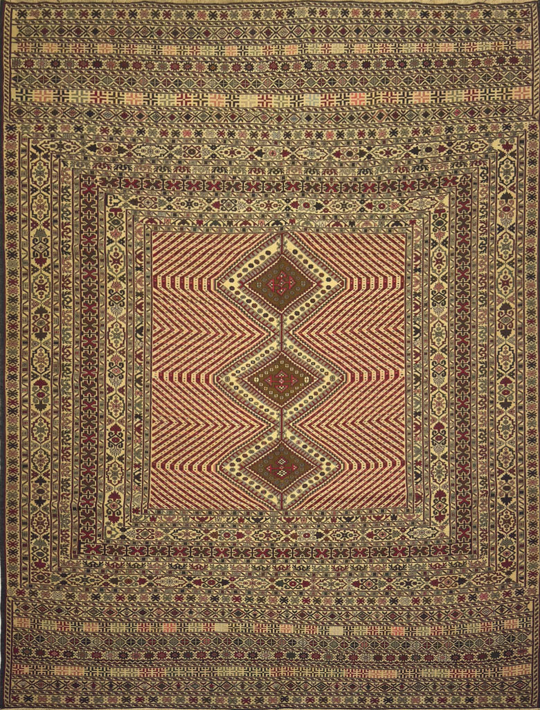 Afghan Soumak Kilim - 6 x 9 ft