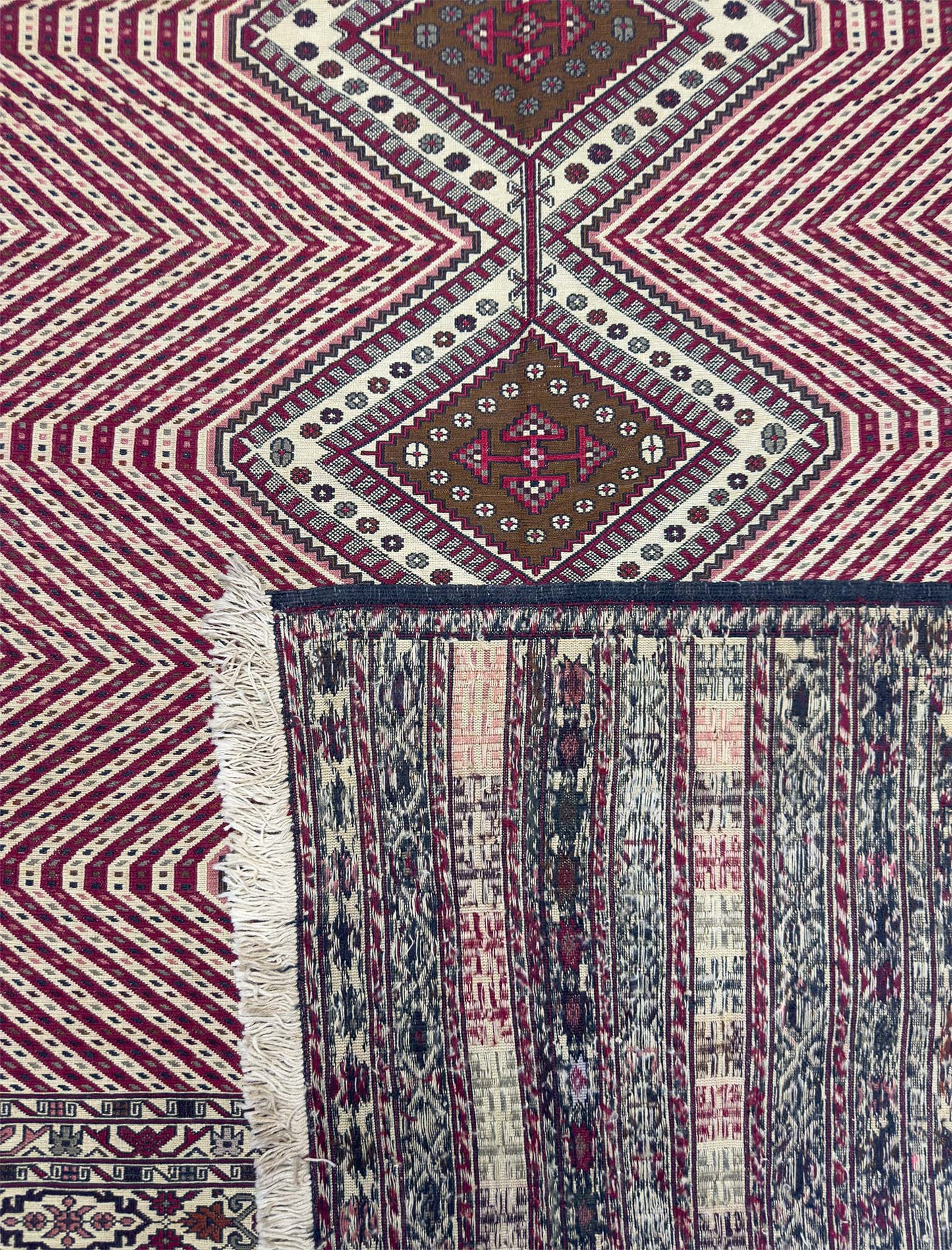 Afghan Soumak Kilim - 6 x 9 ft