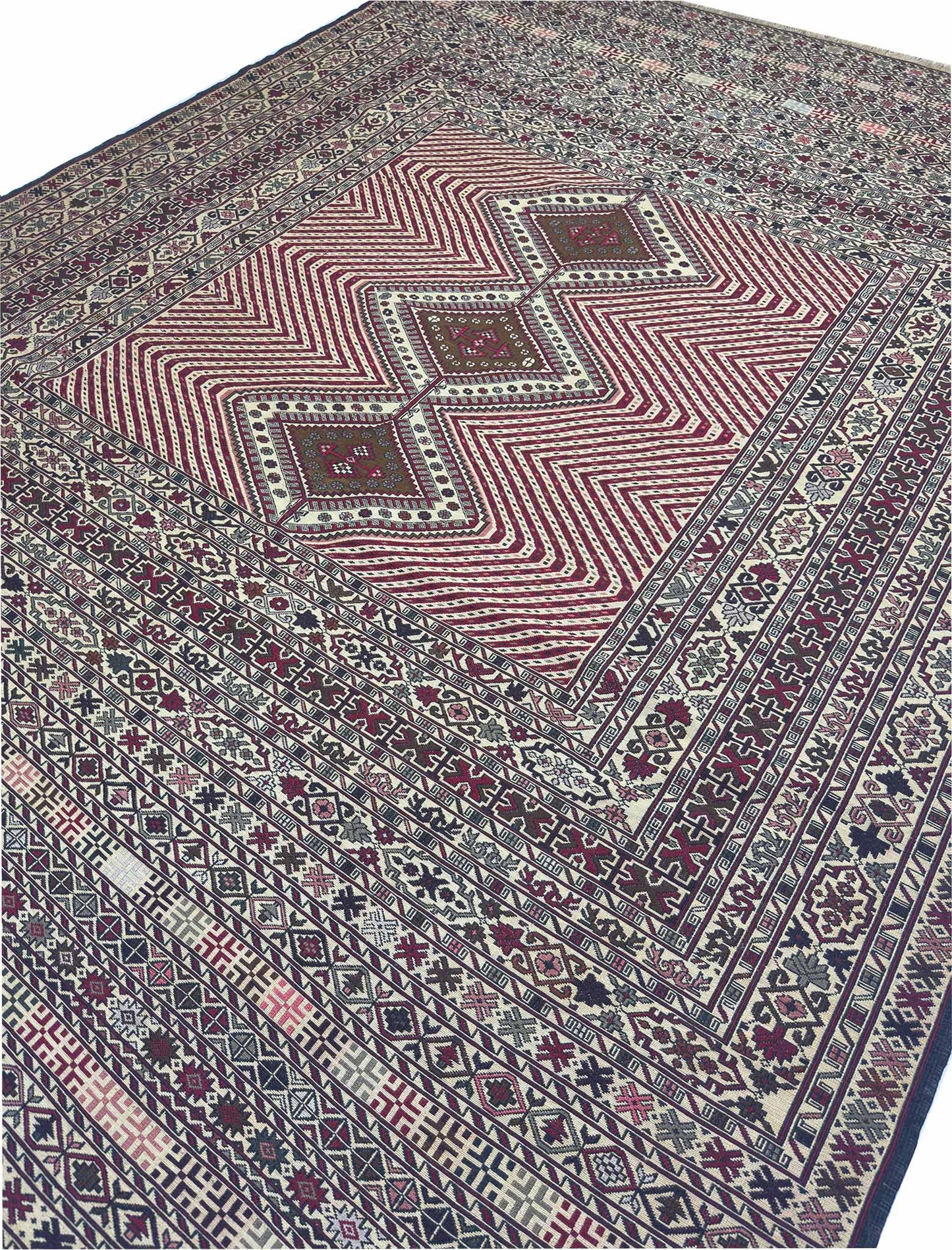 Afghan Soumak Kilim - 6 x 9 ft