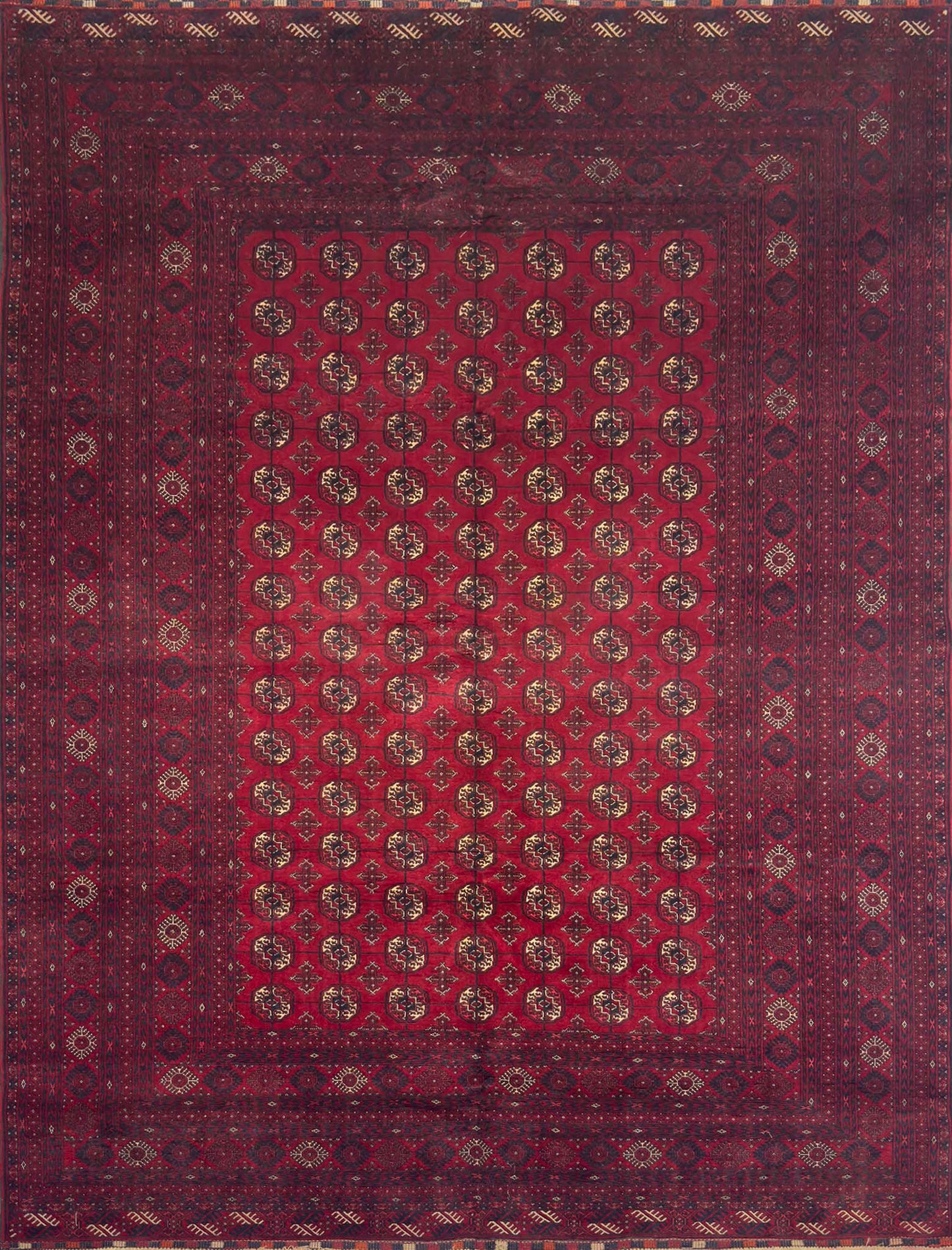 Original Turkeman Silk Rug - 7 x 10 ft