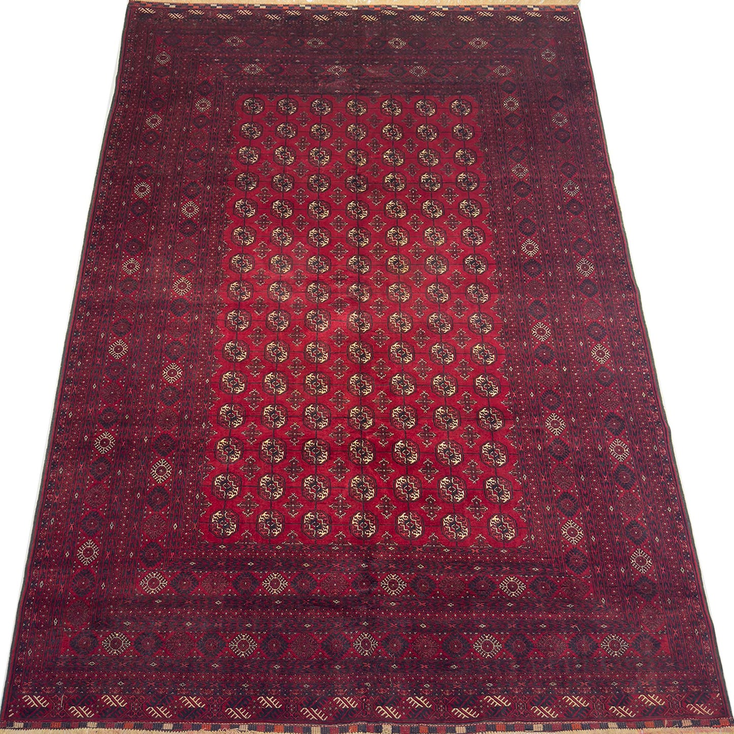 Original Turkeman Silk Rug - 7 x 10 ft