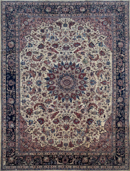 Super Isfahan Rug - 12 x 16 ft
