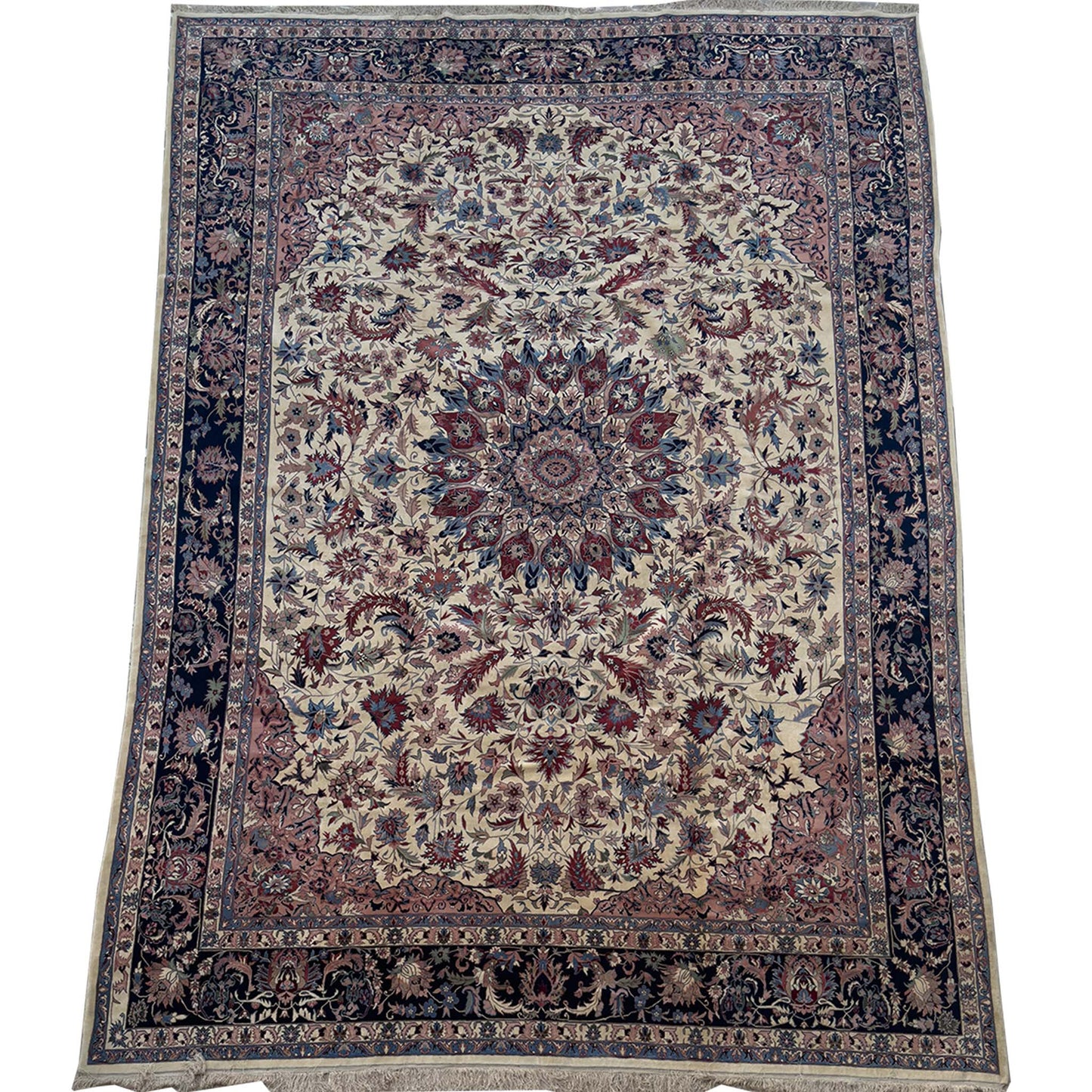 Super Isfahan Rug - 12 x 16 ft