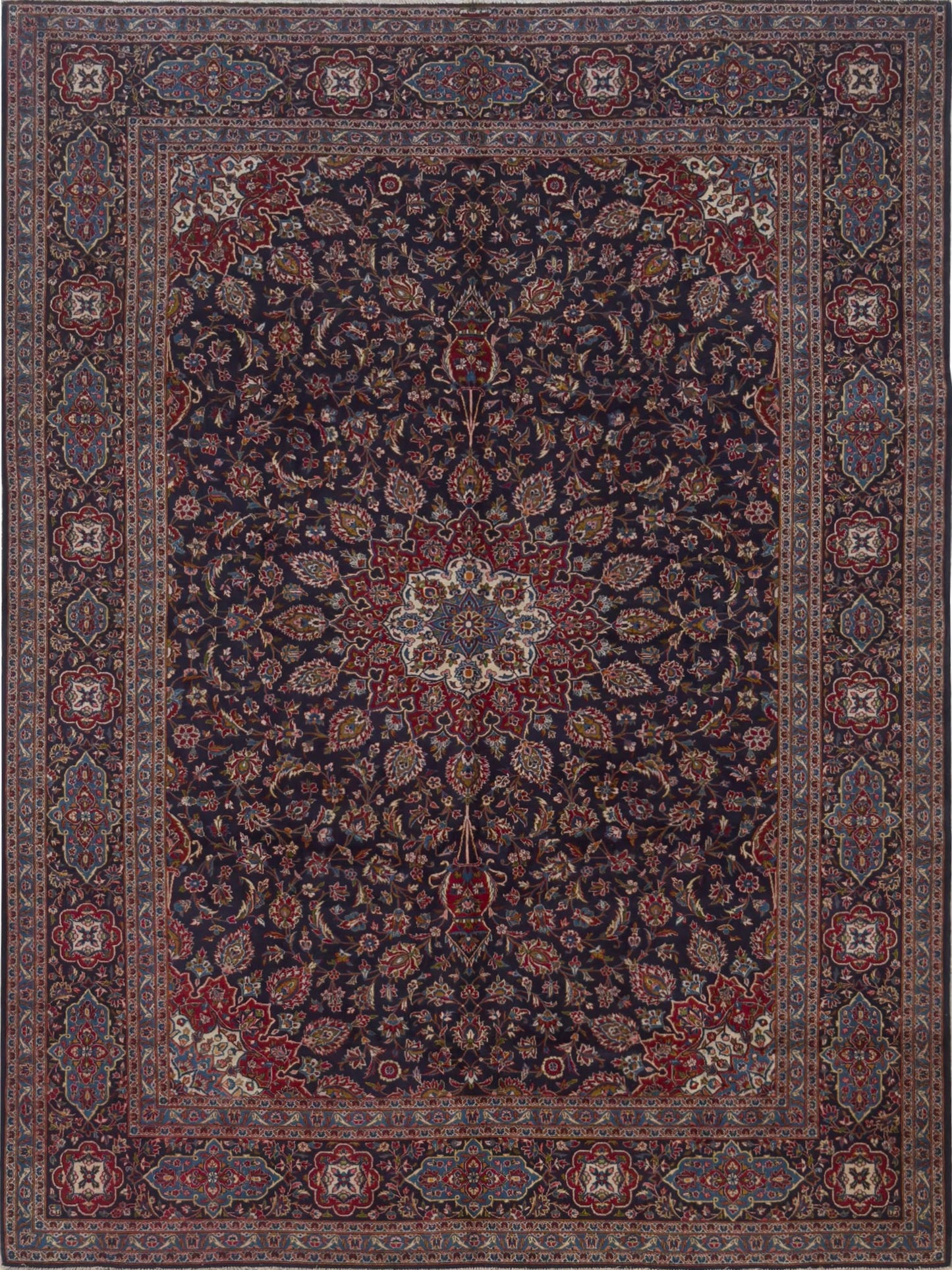Kashan Rug - 10 x 13 ft