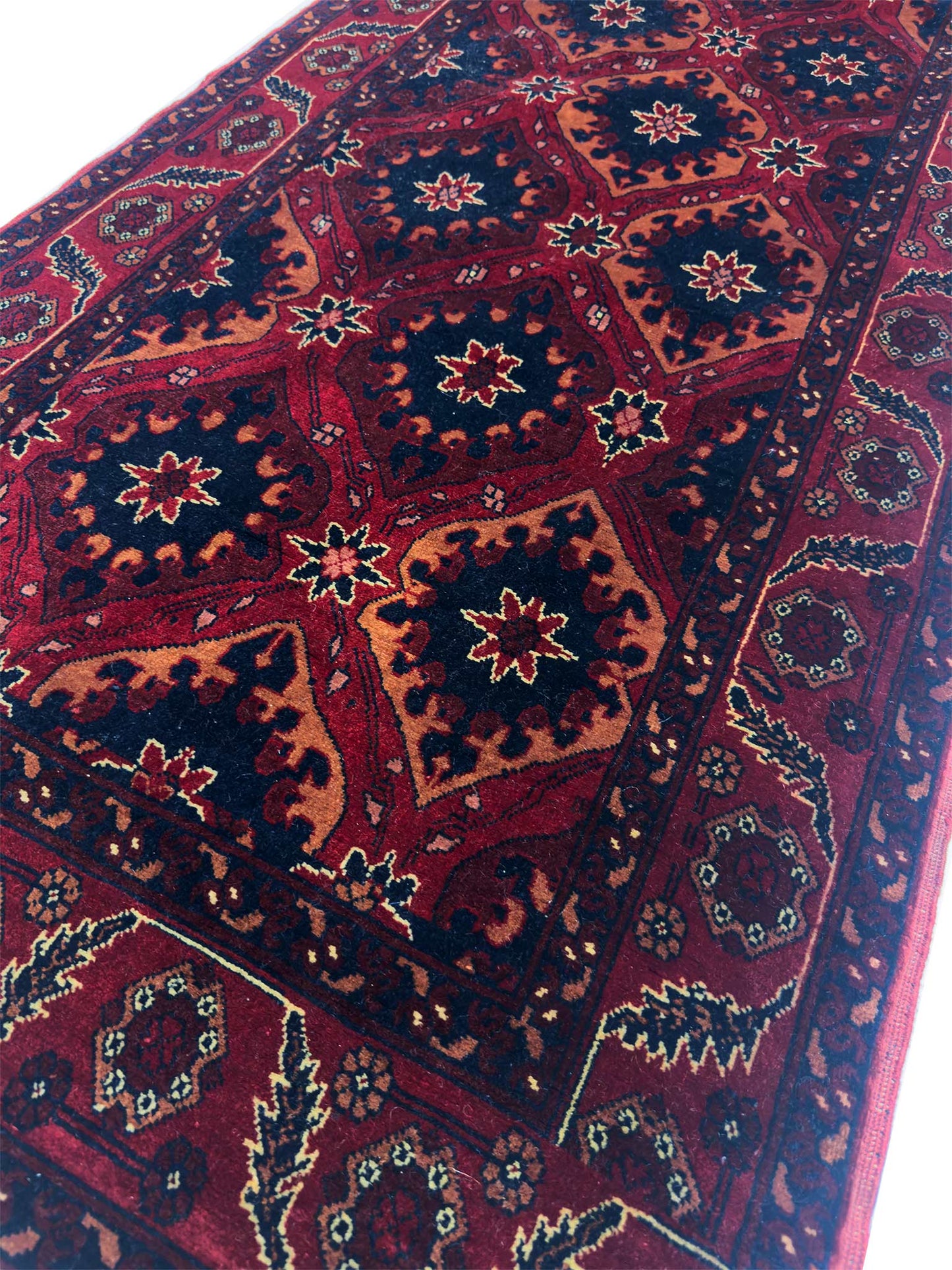 Afghan Tribal Runner - 2.5 x 10 ft