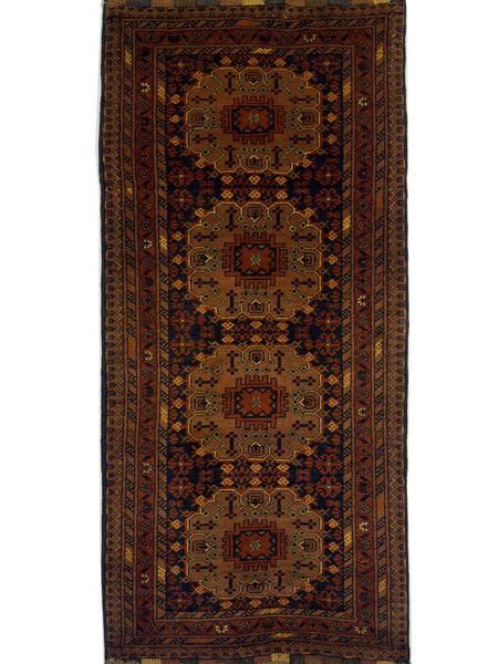 Pre-loved Afghan Runner - 2.5 x 6 ft