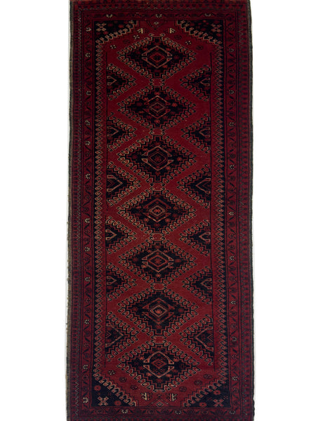 Afghan Tribal Runner - 2.5 x 10 ft