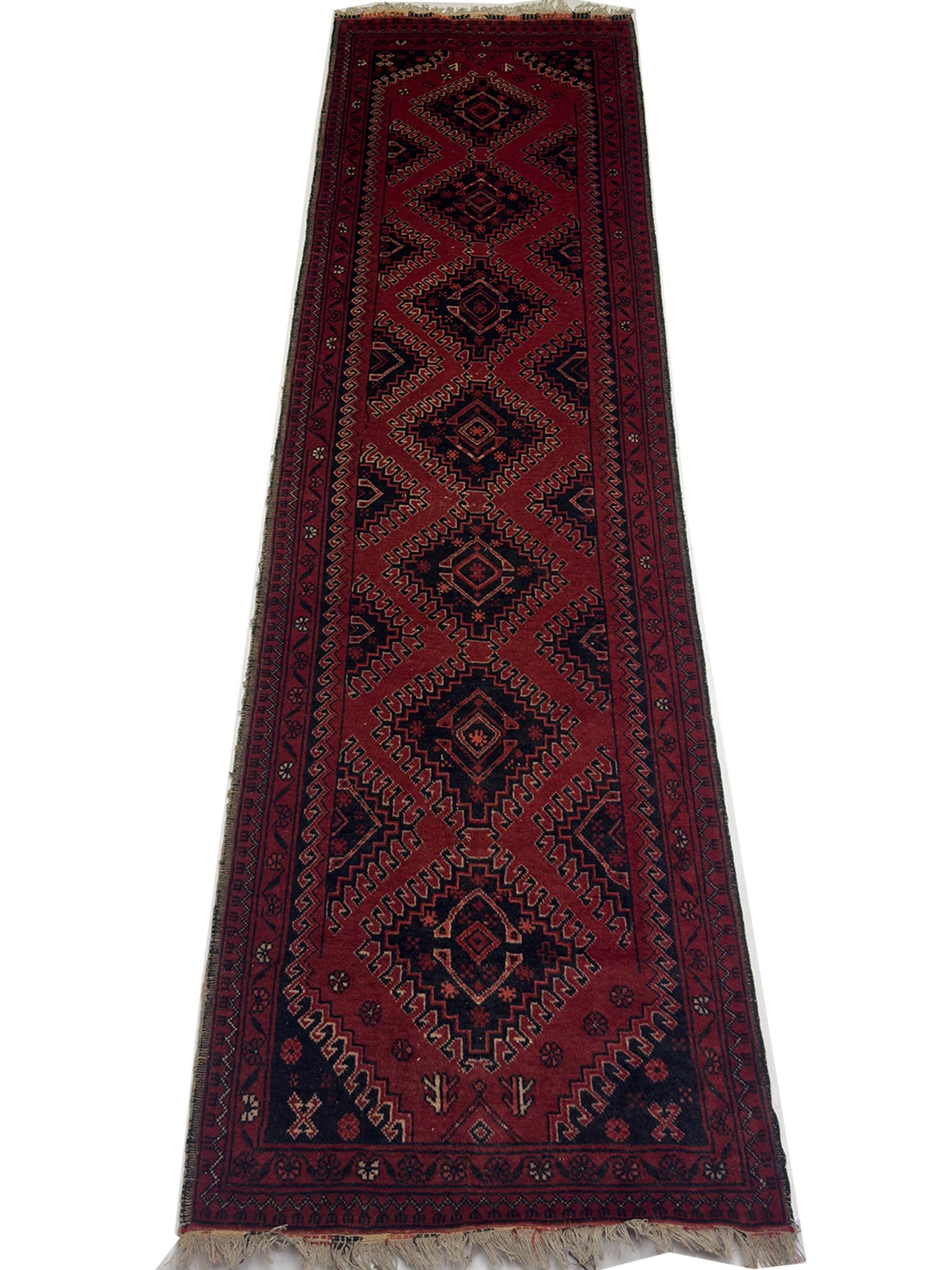 Afghan Tribal Runner - 2.5 x 10 ft