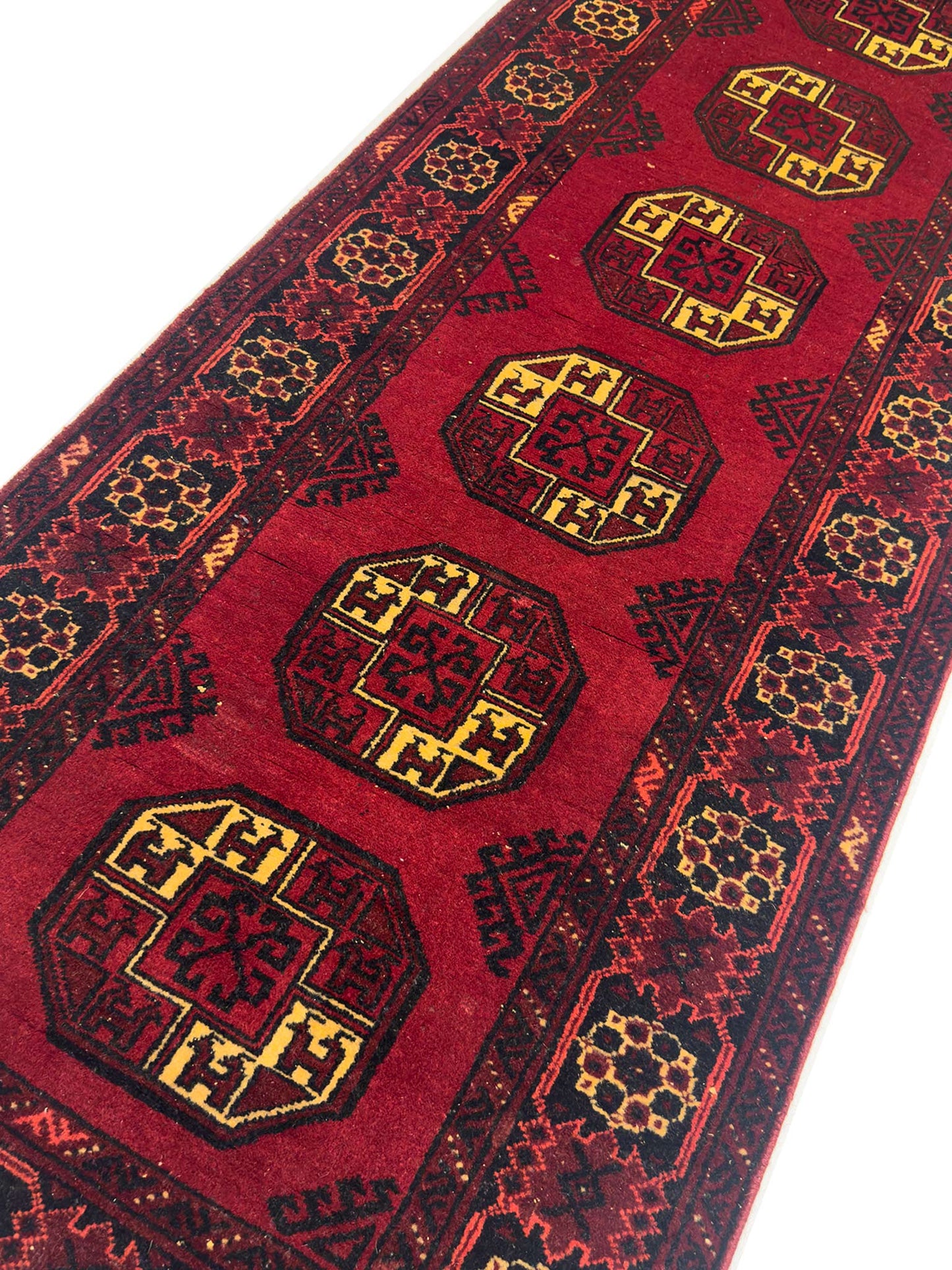 Afghan Tribal Runner - 2.5 x 10 ft
