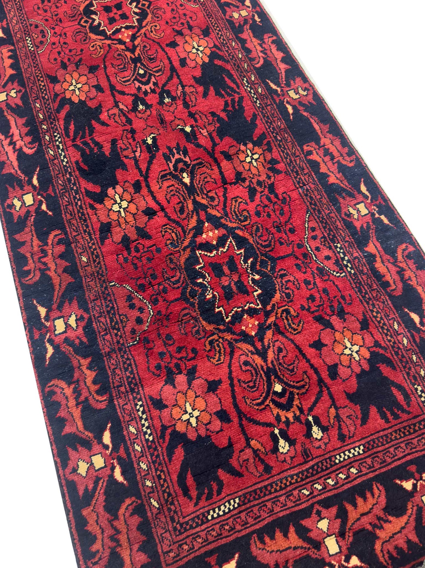 Afghan Tribal Runner - 3 x 12 ft