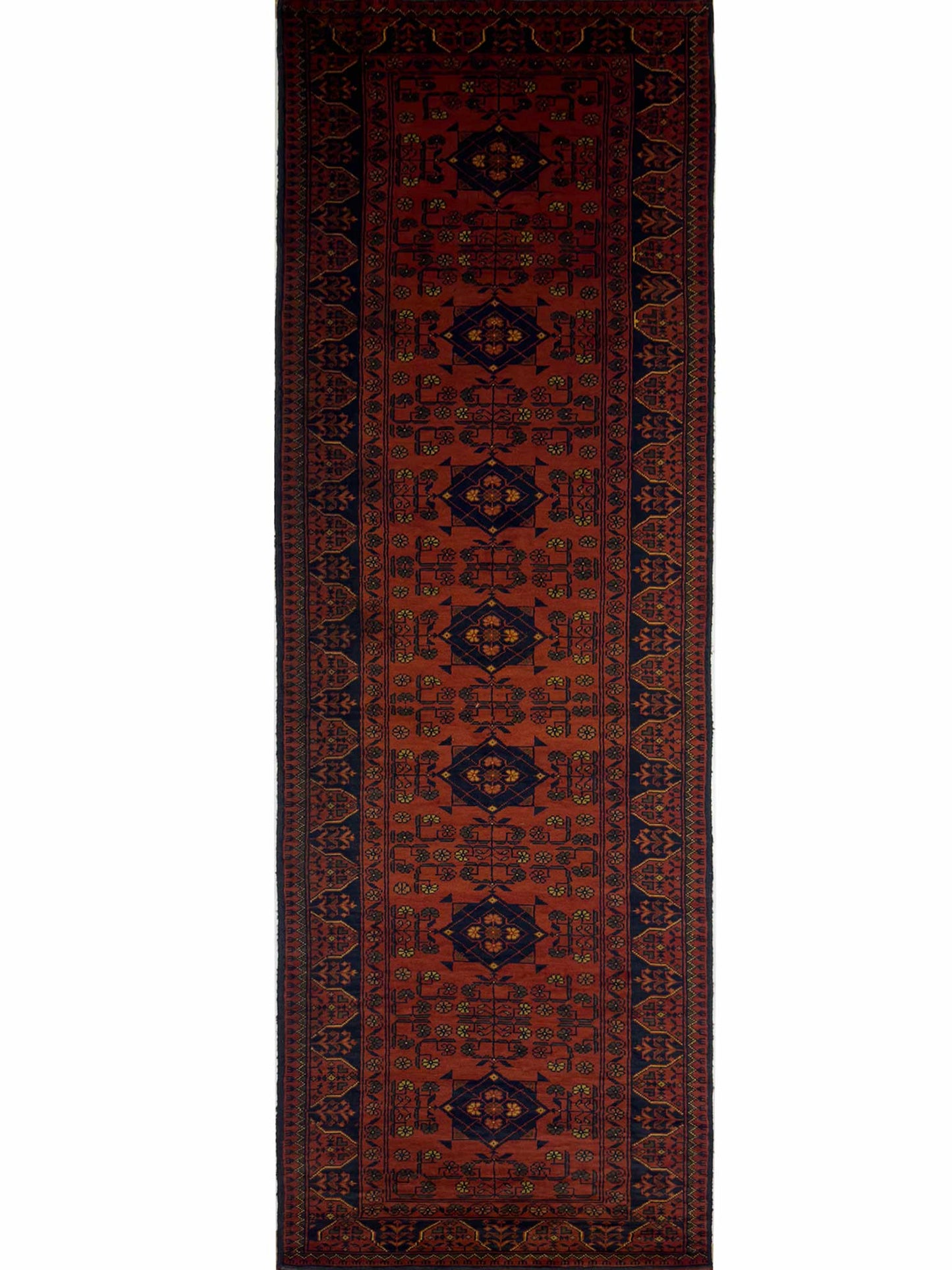 Afghan Tribal Runner - 3 x 12 ft