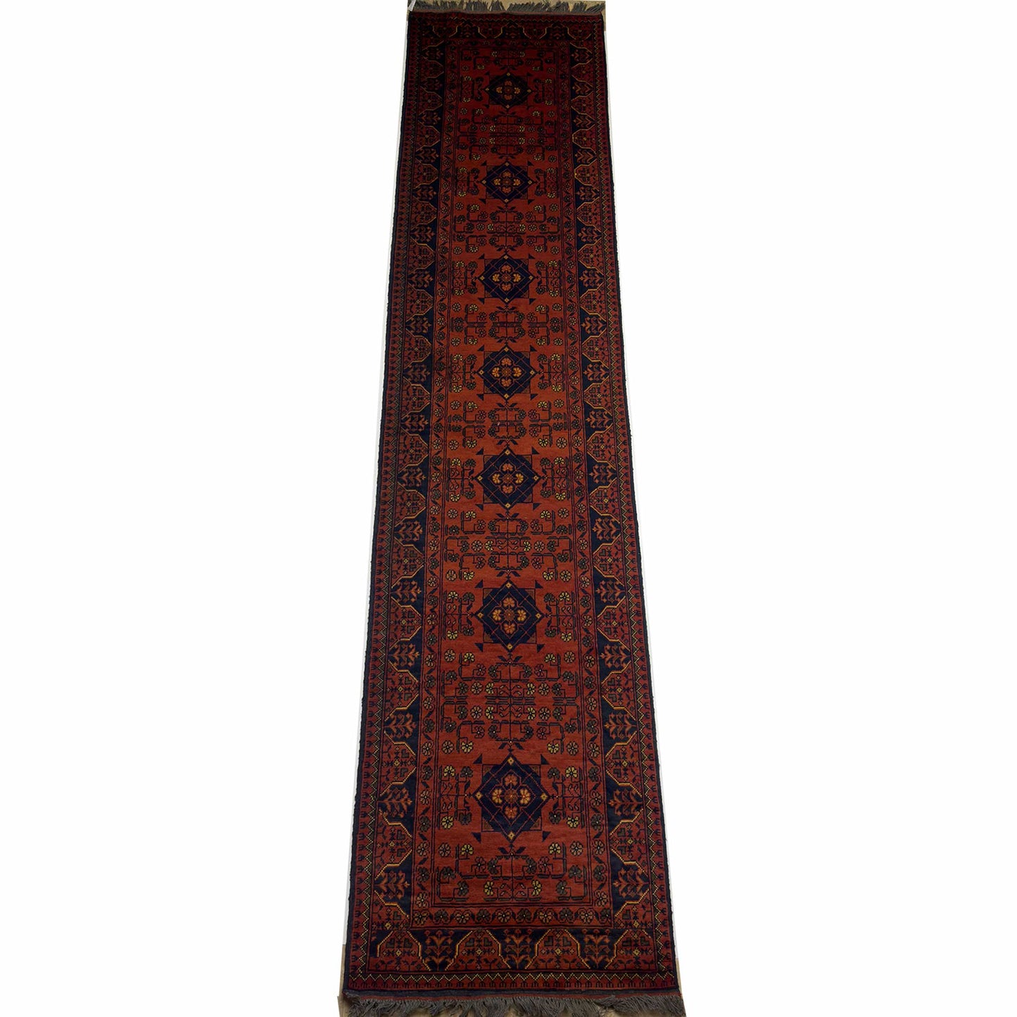 Afghan Tribal Runner - 3 x 12 ft