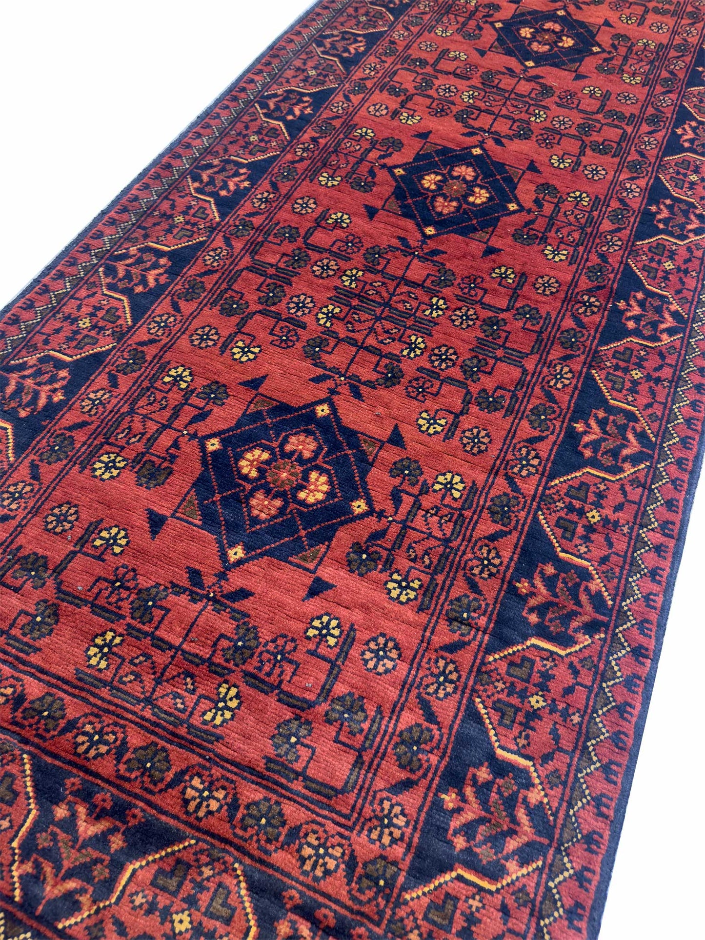 Afghan Tribal Runner - 3 x 12 ft