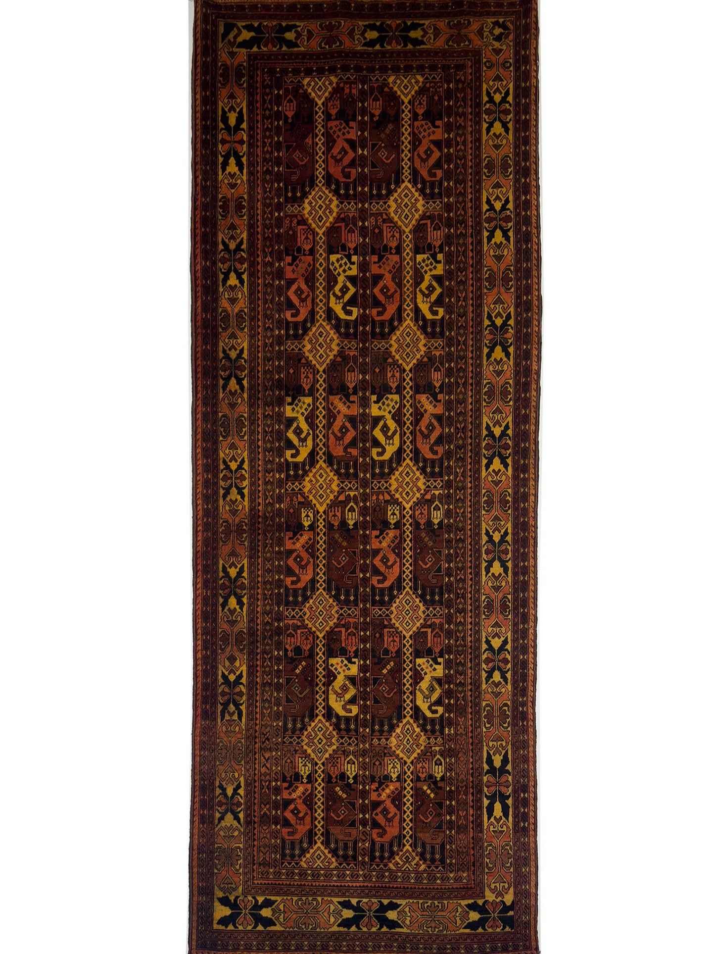 Afghan Tribal Runner - 3 x 9.5 ft