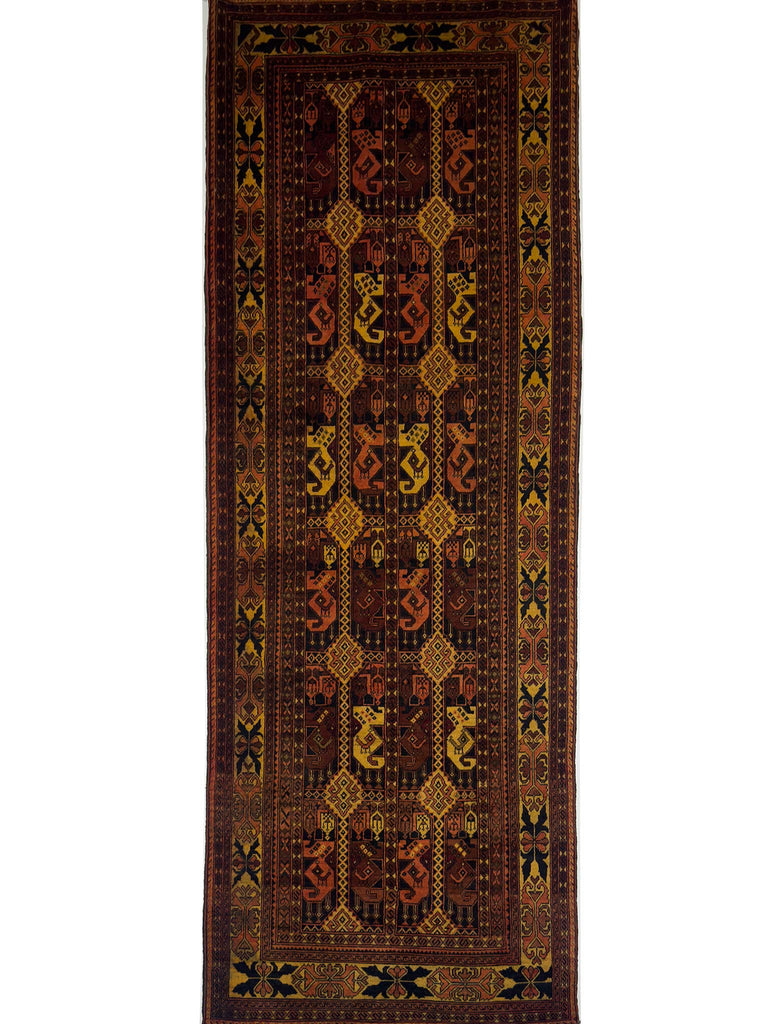 Afghan Tribal Runner - 3 x 9.5 ft