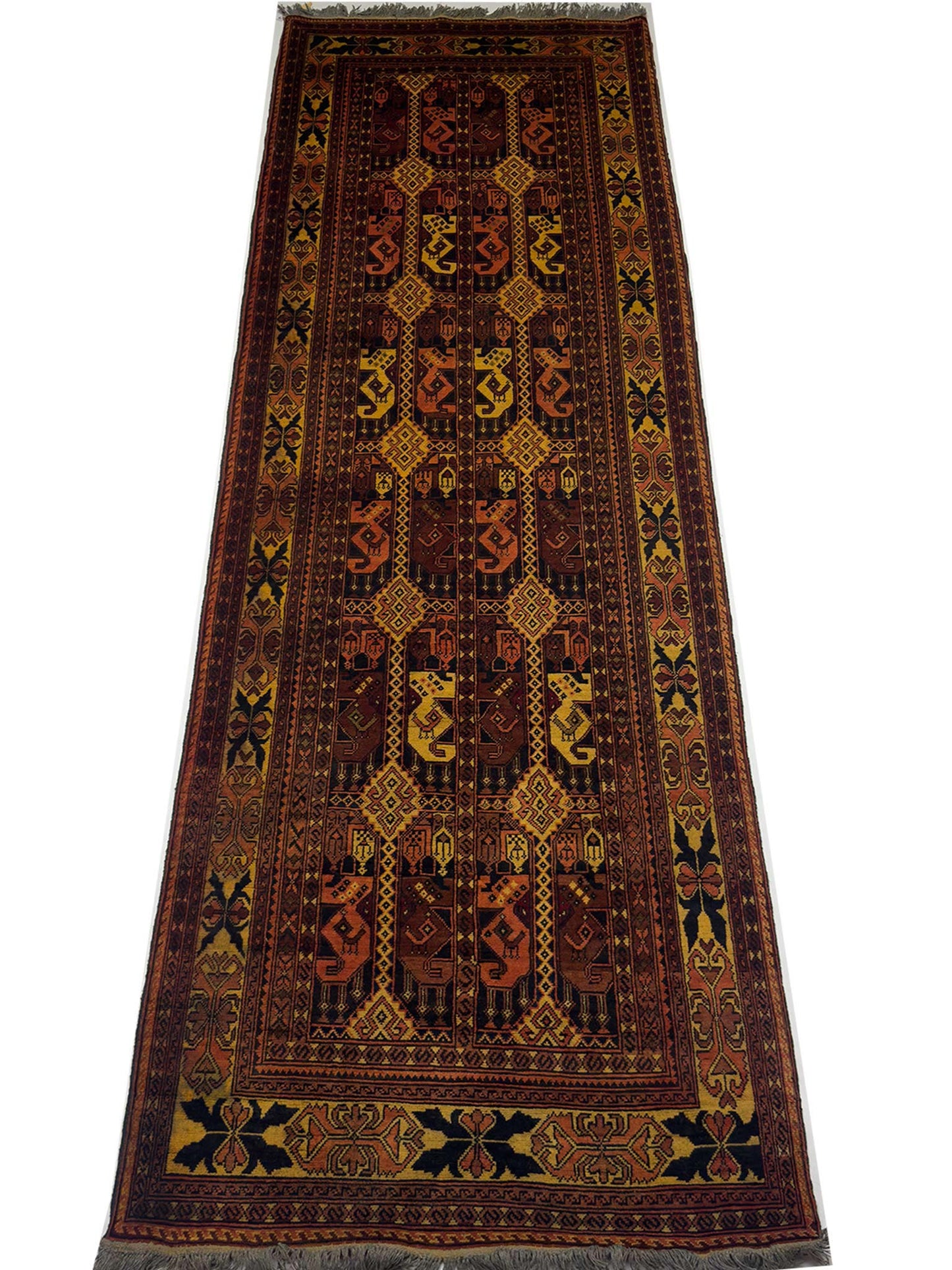 Afghan Tribal Runner - 3 x 9.5 ft