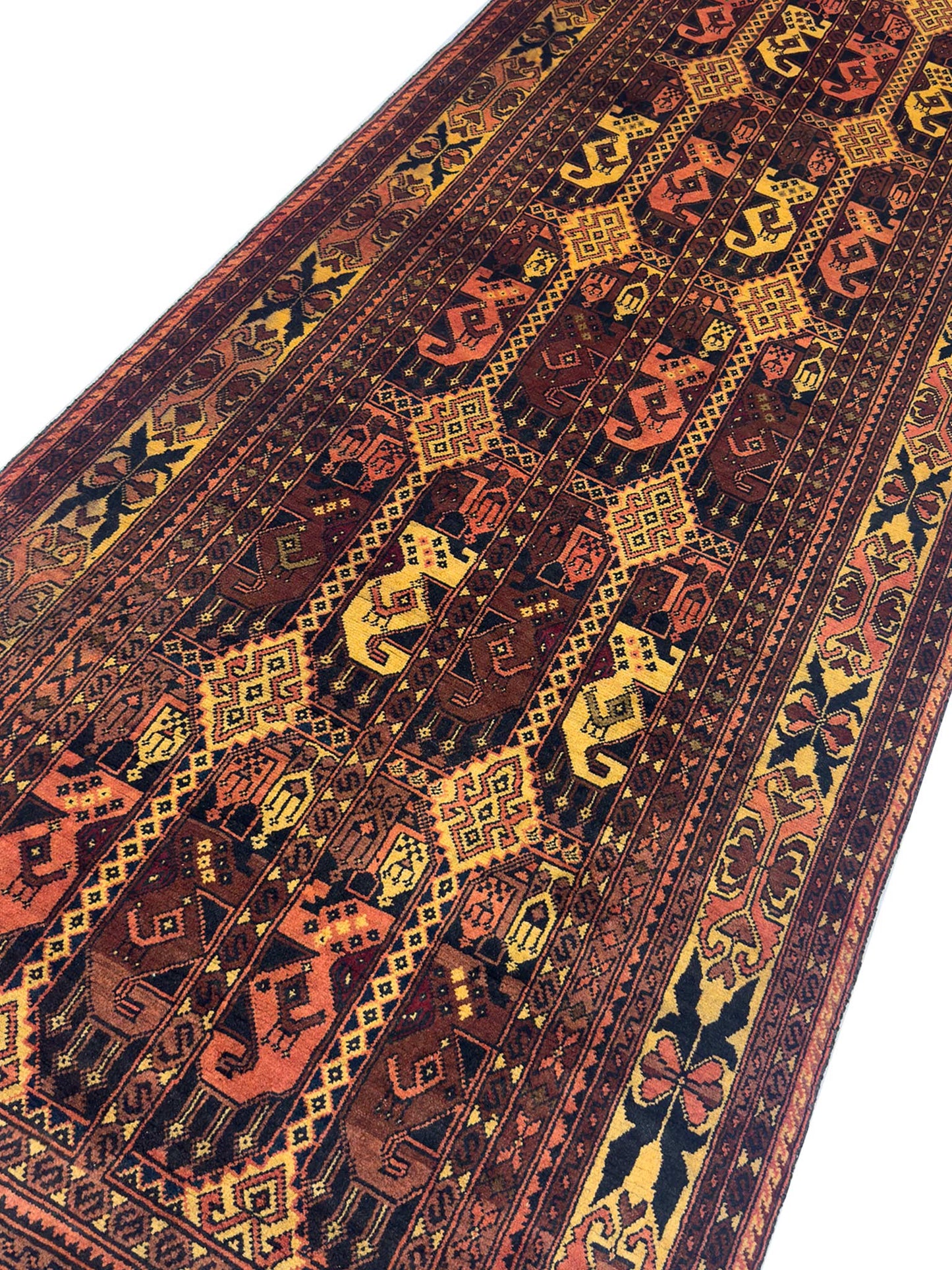 Afghan Tribal Runner - 3 x 9.5 ft