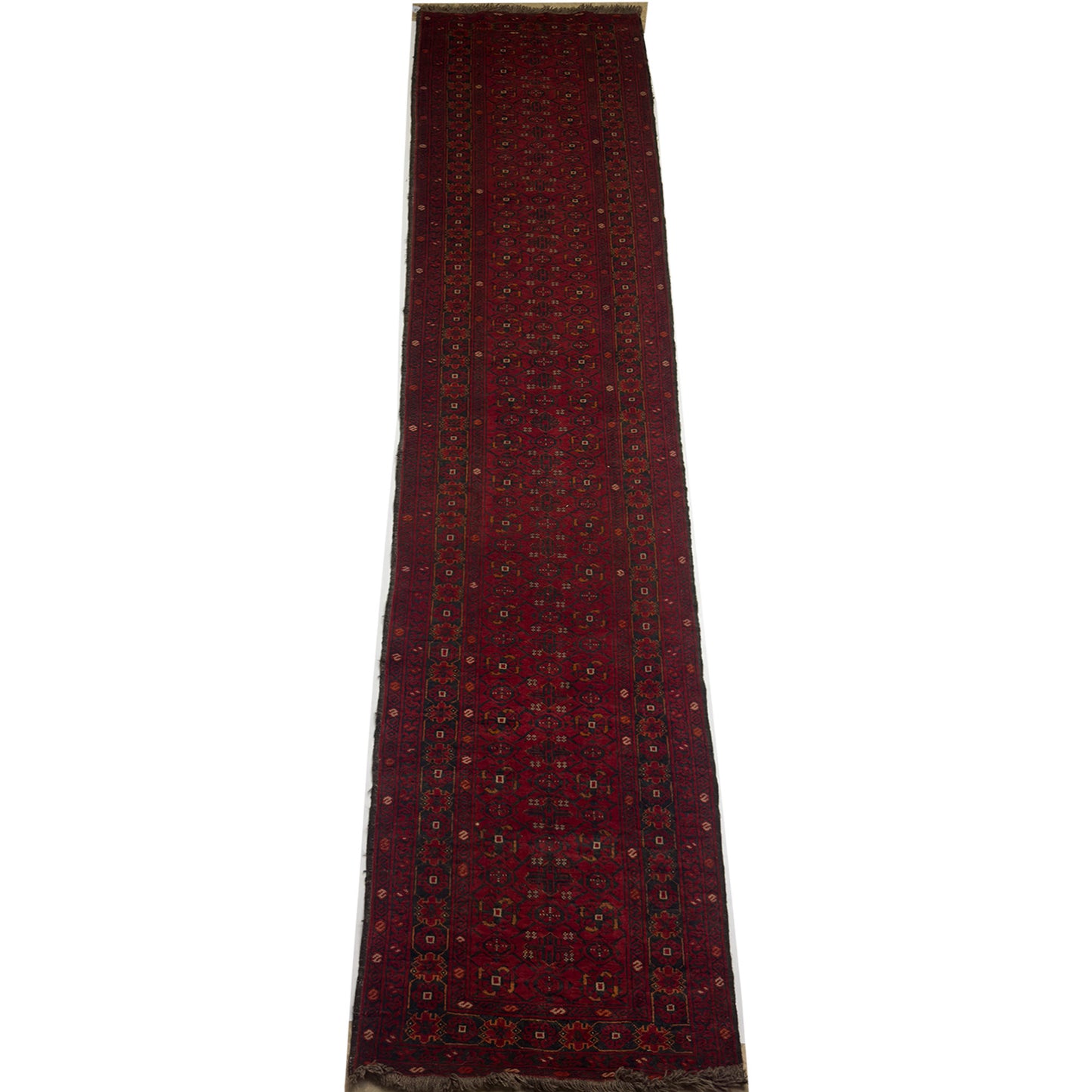 Pre-loved Afghan Runner - 2.5 x 12 ft