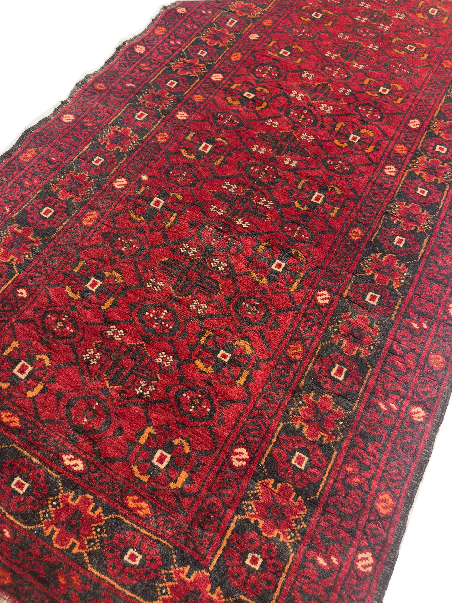 Pre-loved Afghan Runner - 2.5 x 12 ft