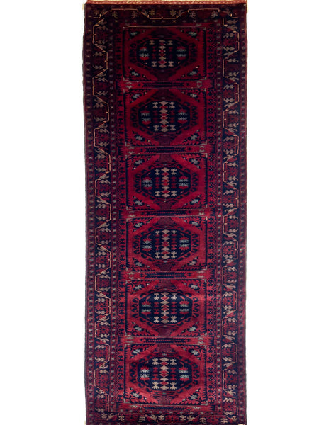 Afghan Tribal Runner - 2.5 x 12 ft