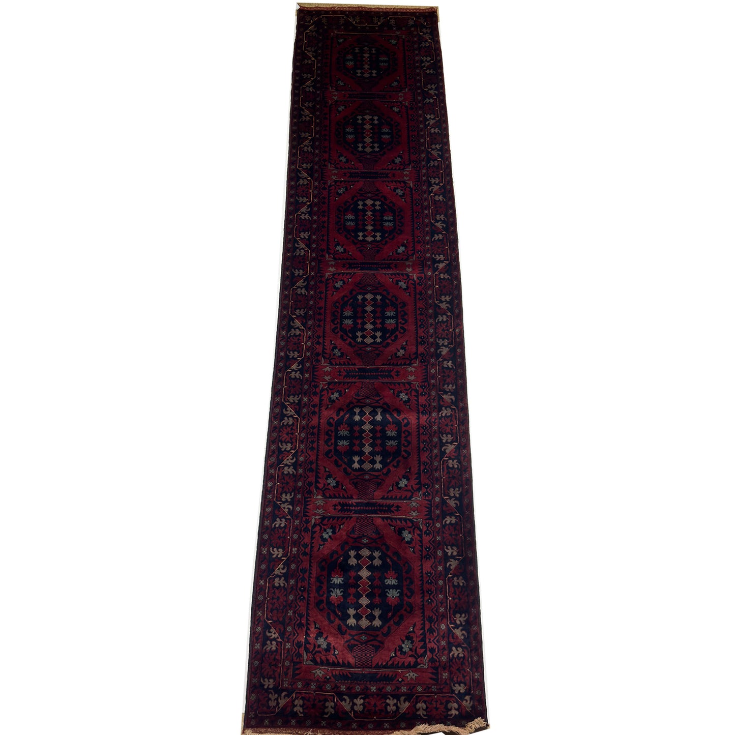 Afghan Tribal Runner - 2.5 x 12 ft