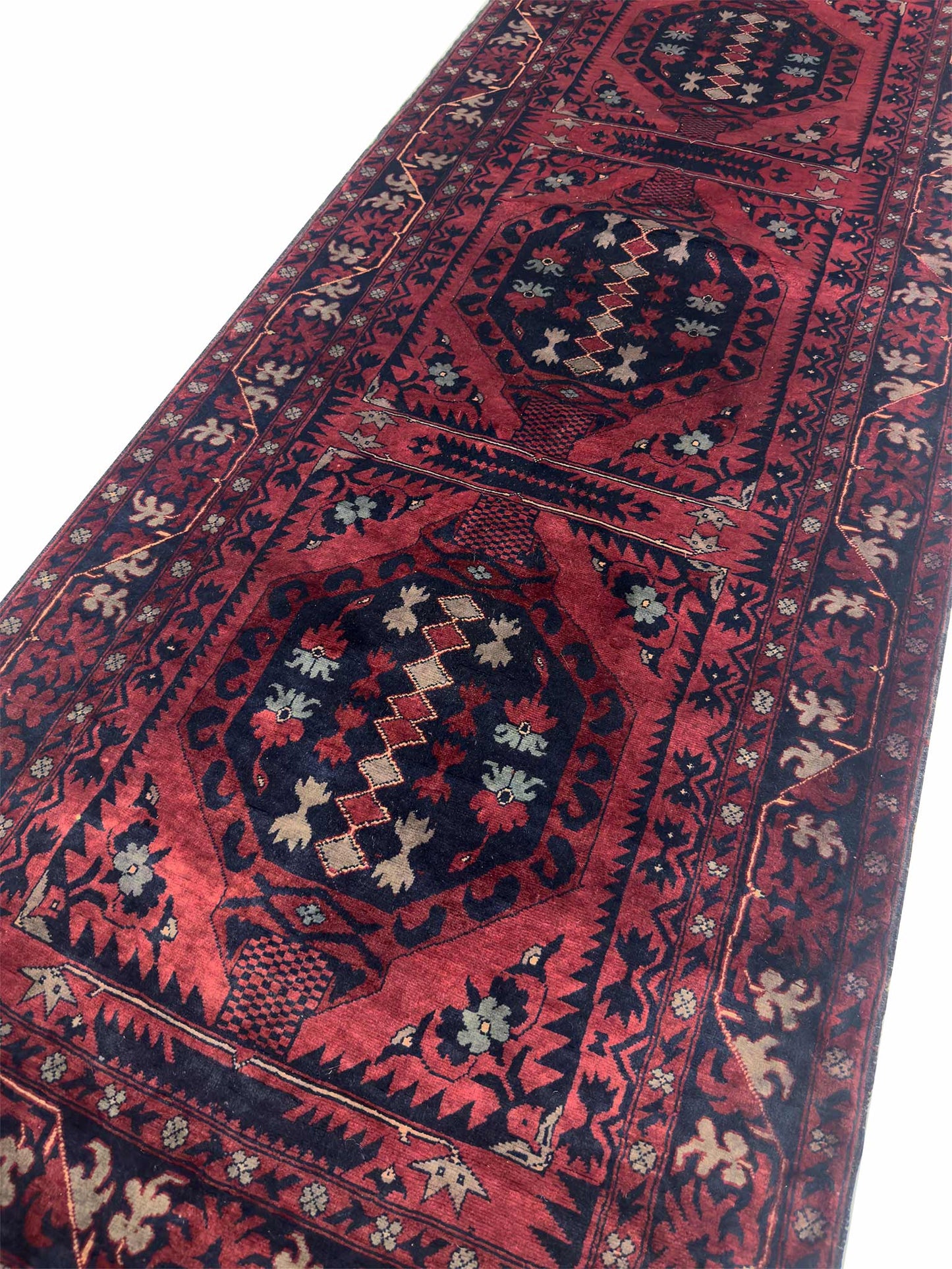 Afghan Tribal Runner - 2.5 x 12 ft