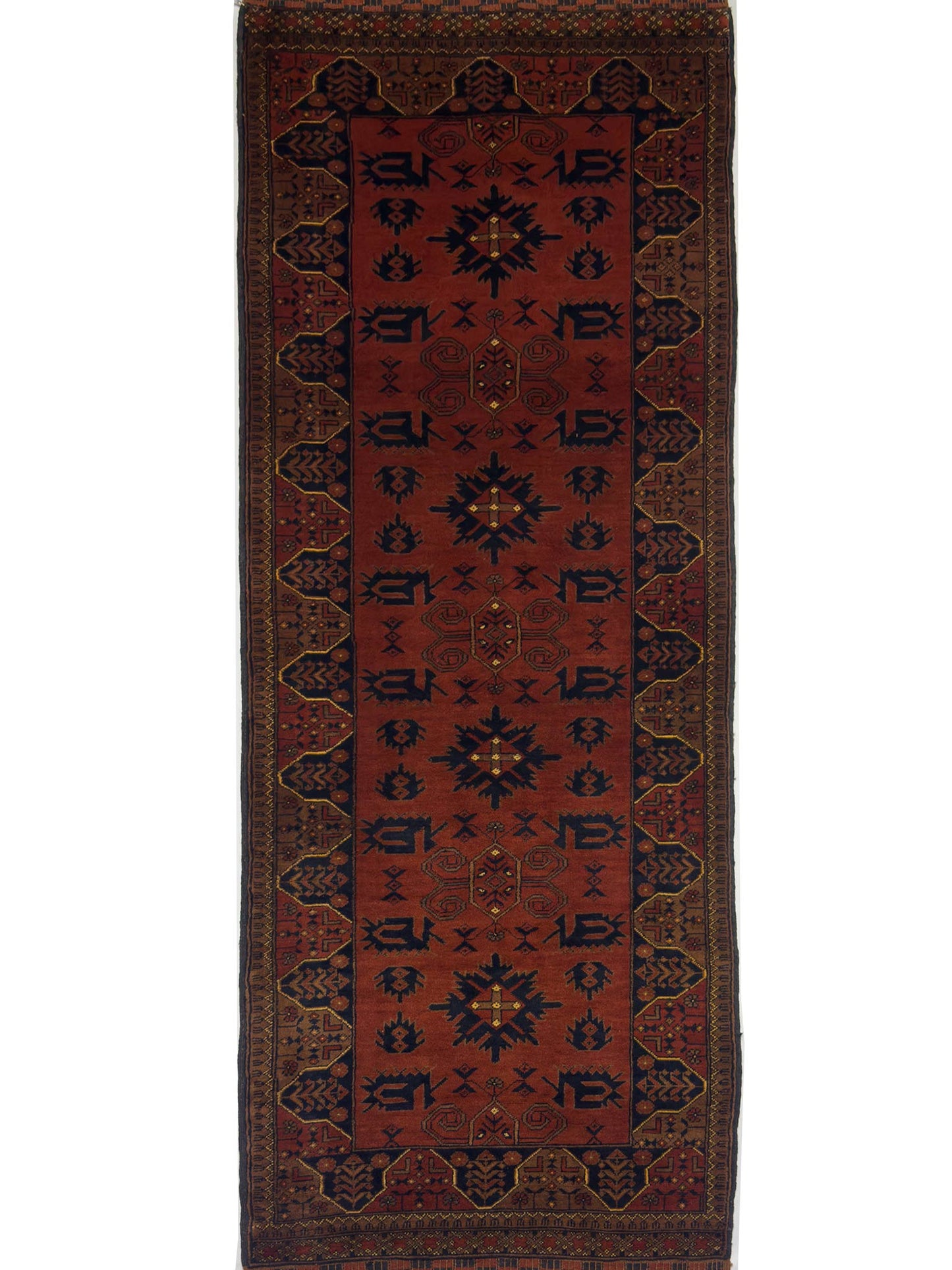 Afghan Tribal Runner - 3 x 10 ft