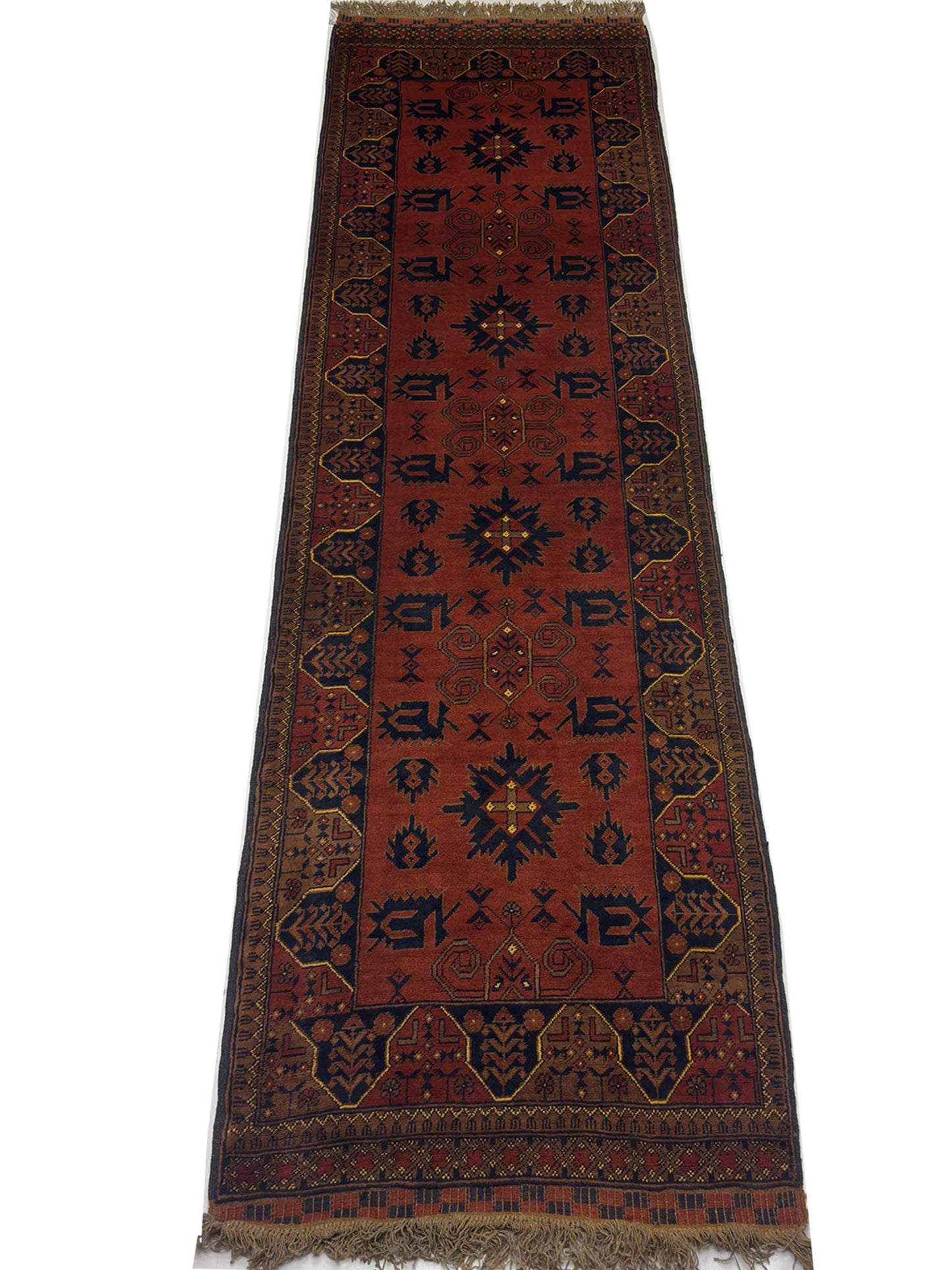 Afghan Tribal Runner - 3 x 10 ft