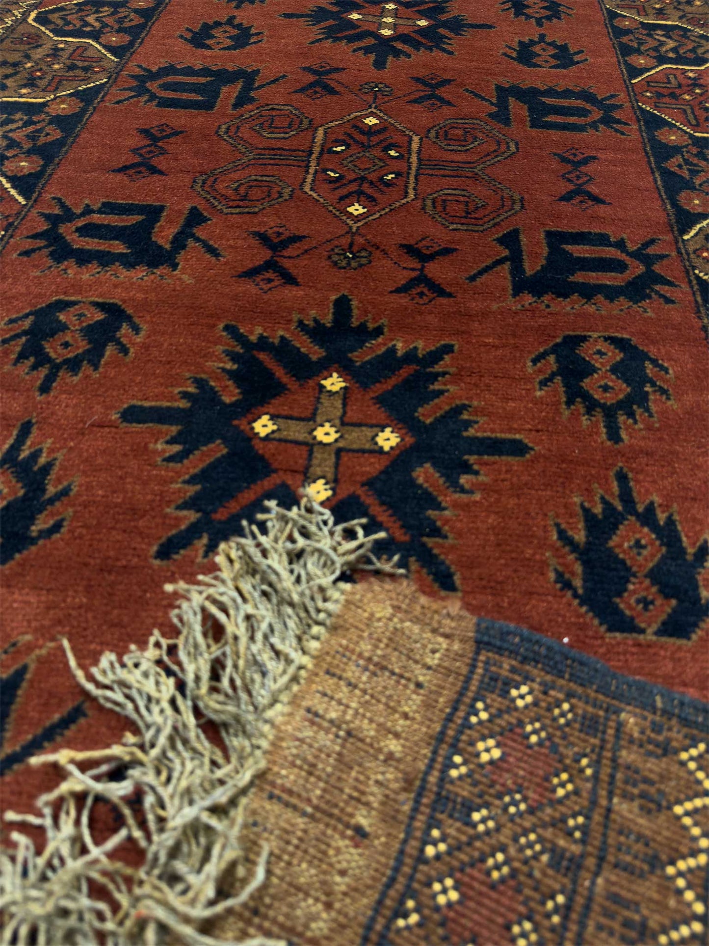Afghan Tribal Runner - 3 x 10 ft