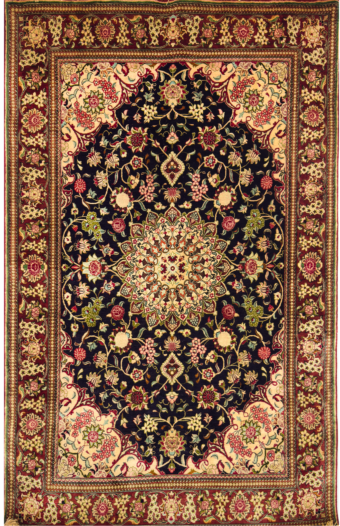 Persian Qum Rug (Silk) - 3 x 5 ft
