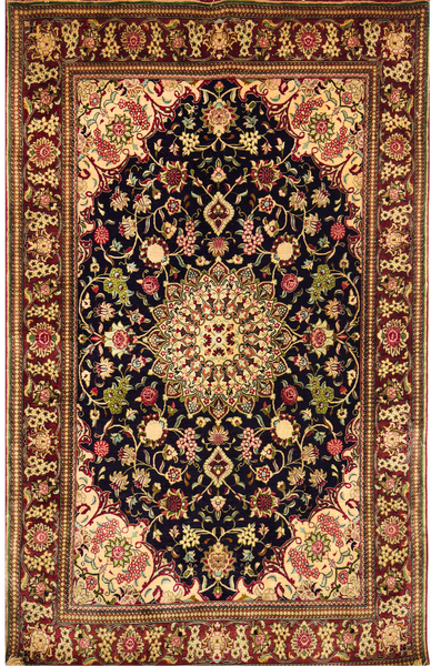Irani (100% Silk) Qum Rug - 3 x 5 ft