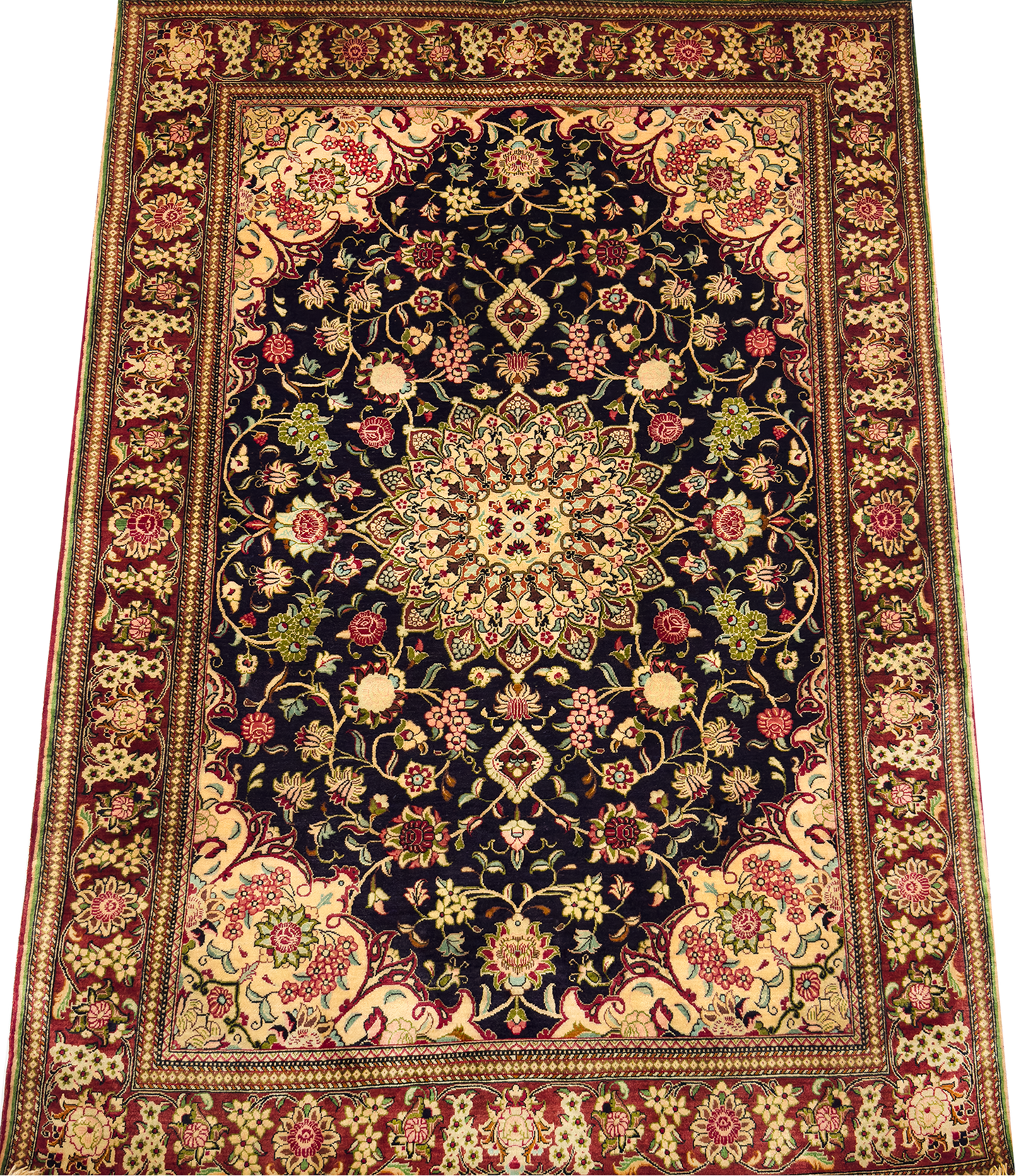 Persian Qum Rug (Silk) - 3 x 5 ft