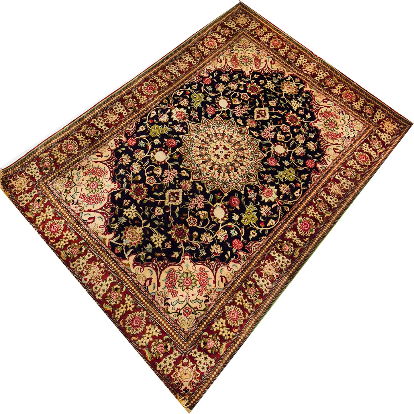Qum Silk Rug - 3 x 5 ft