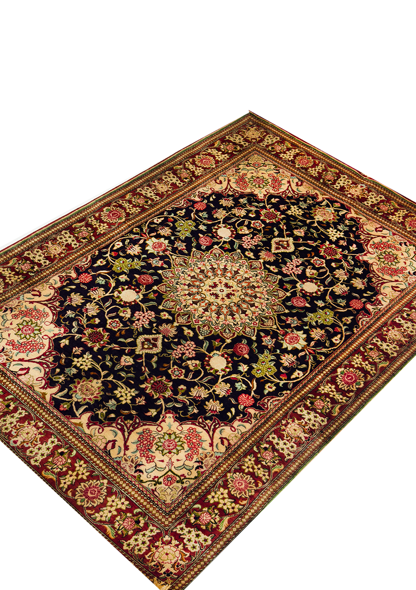 Persian Qum Rug (Silk) - 3 x 5 ft